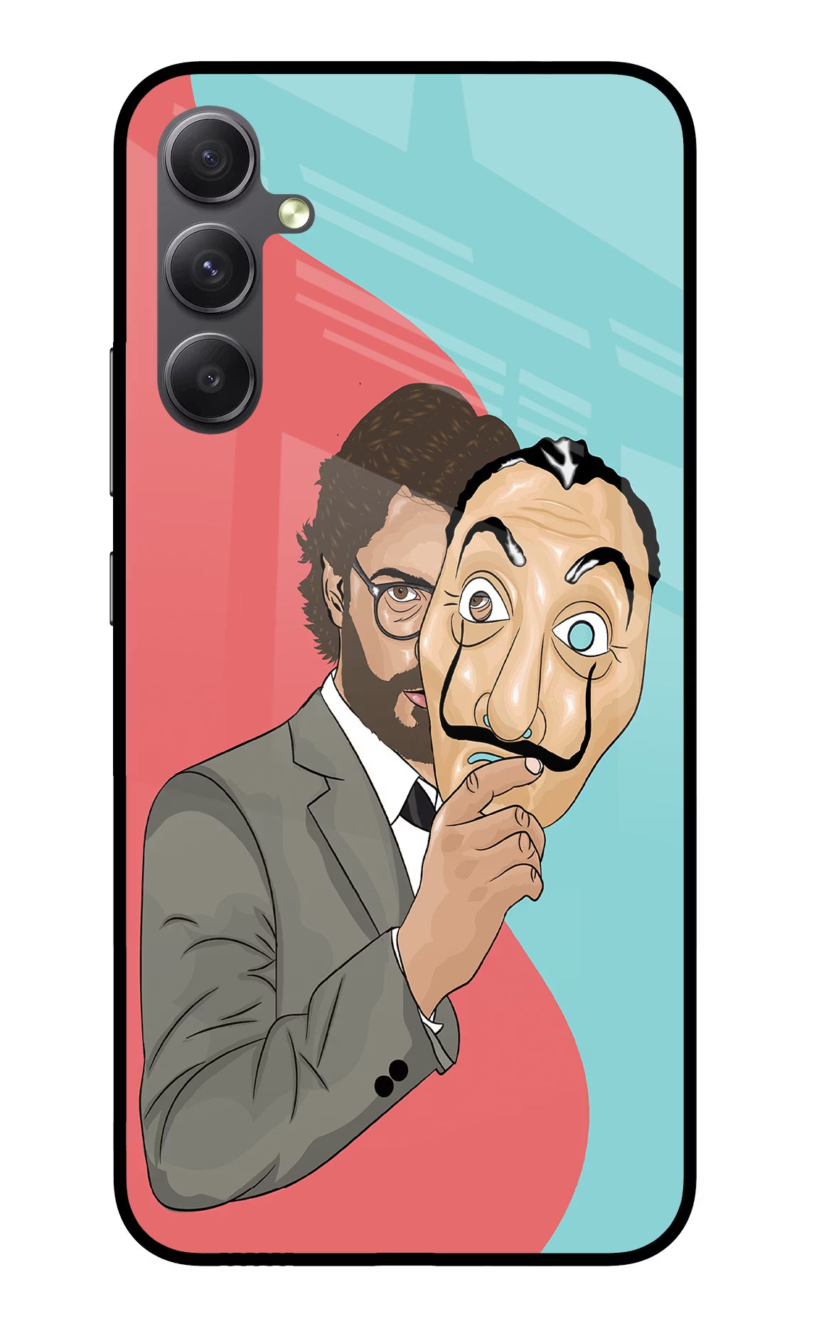 Professor Samsung A34 5G Glass Case Back Cover by Casekaro