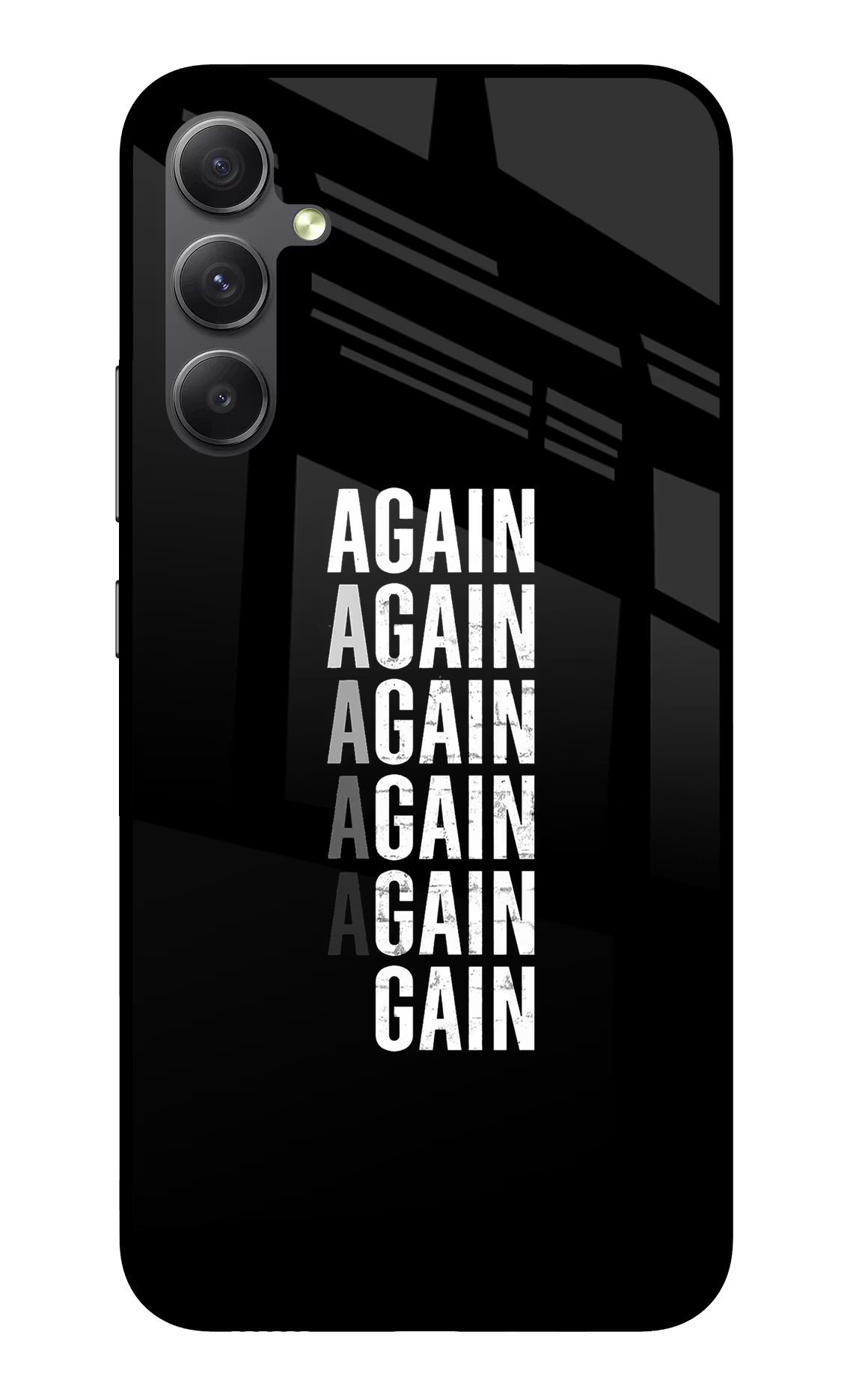 Again Again Gain Samsung A34 5G Glass Case - Again Again Gain Samsung A34 5G Glass Case Again Again Gain Samsung A34 5G Glass Case