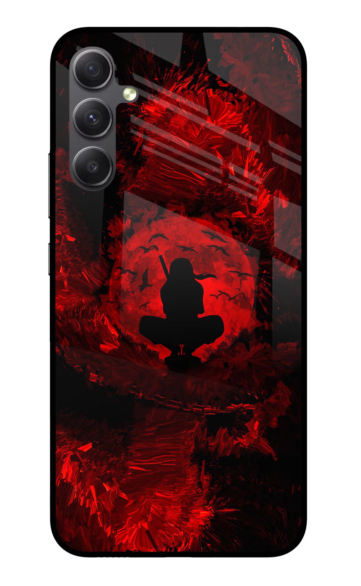 Itachi Uchiha Samsung A34 5G Glass Case Back Cover by Casekaro