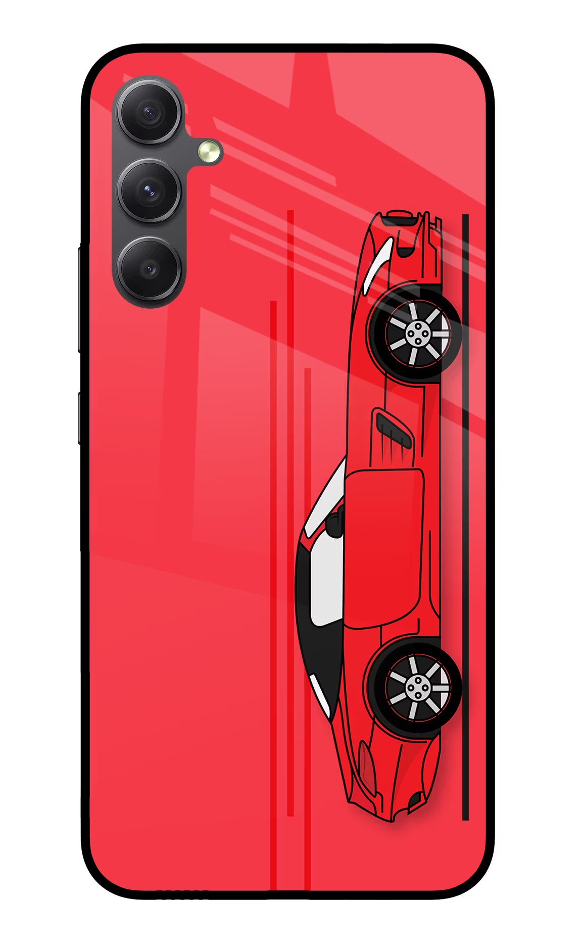 Red Velocity Samsung A34 5G Glass Case - Red Velocity Samsung A34 5G Glass Case Red Velocity Samsung A34 5G Glass Case
