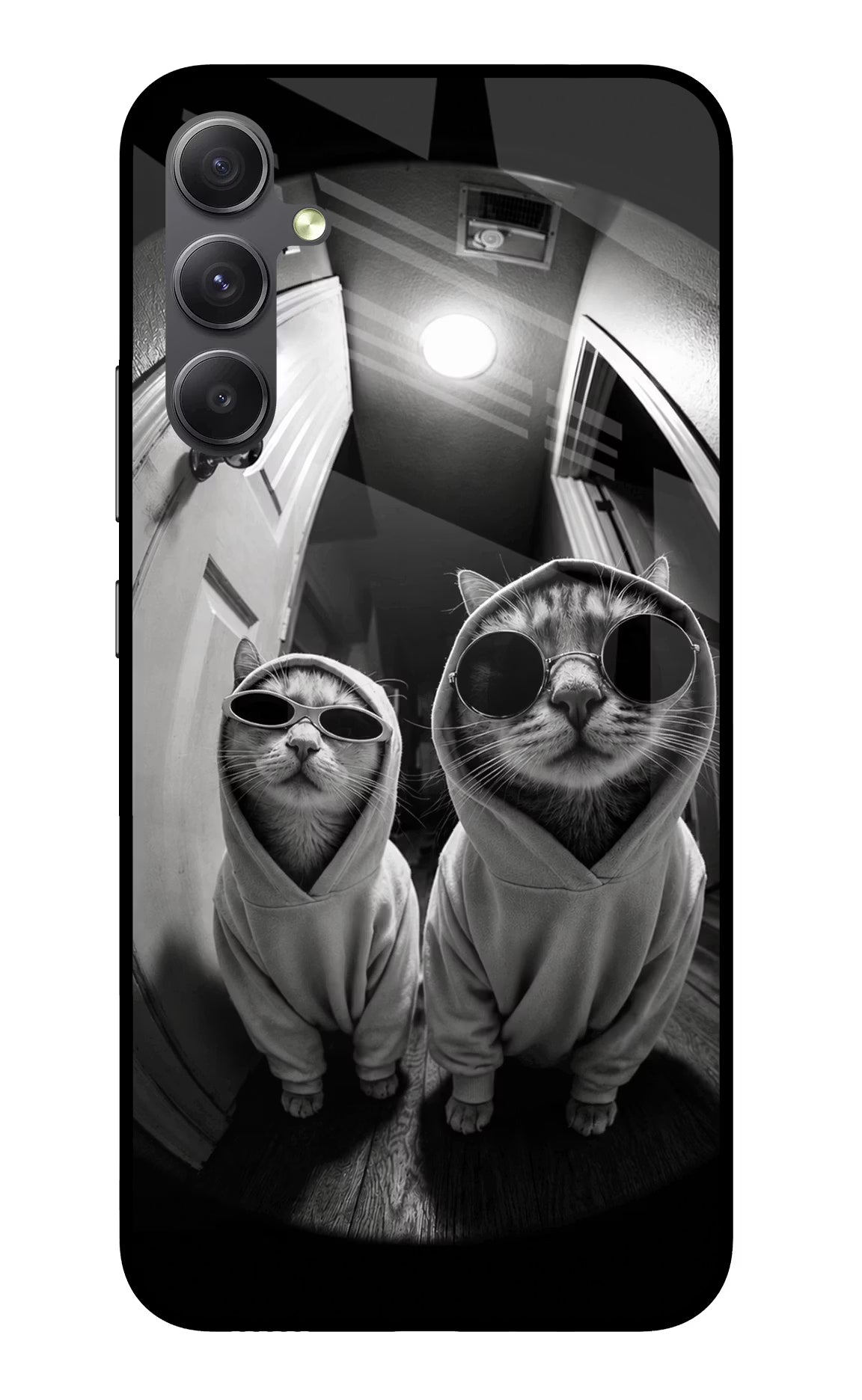 Hood Cats Samsung A34 5G Glass Case - Hood Cats Samsung A34 5G Glass Case Hood Cats Samsung A34 5G Glass Case