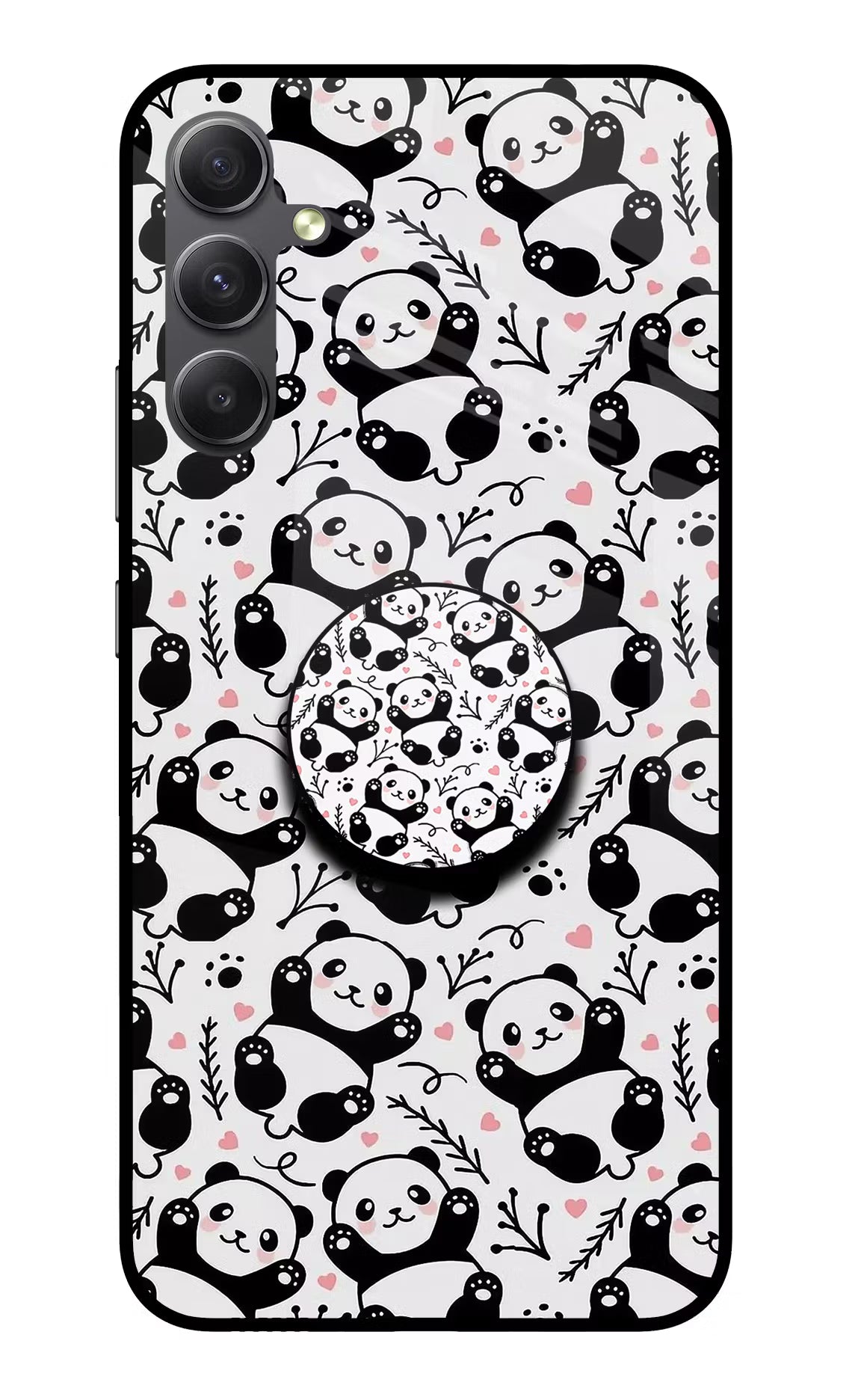 Cute Panda Samsung A34 5G Glass Case - Cute Panda Samsung A34 5G Glass Case Cute Panda Samsung A34 5G Glass Case