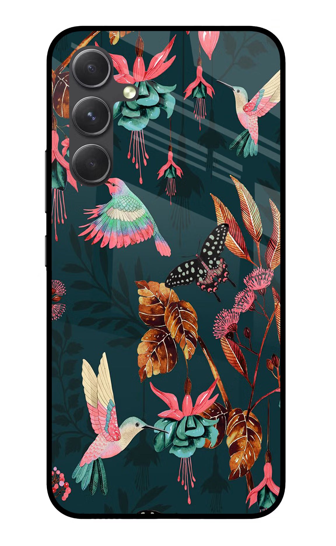 Birds Samsung A54 5G Back Cover - Birds Samsung A54 5G Glass Case Back Cover by Casekaro Birds Samsung A54 5G Glass Case Back Cover by Casekaro