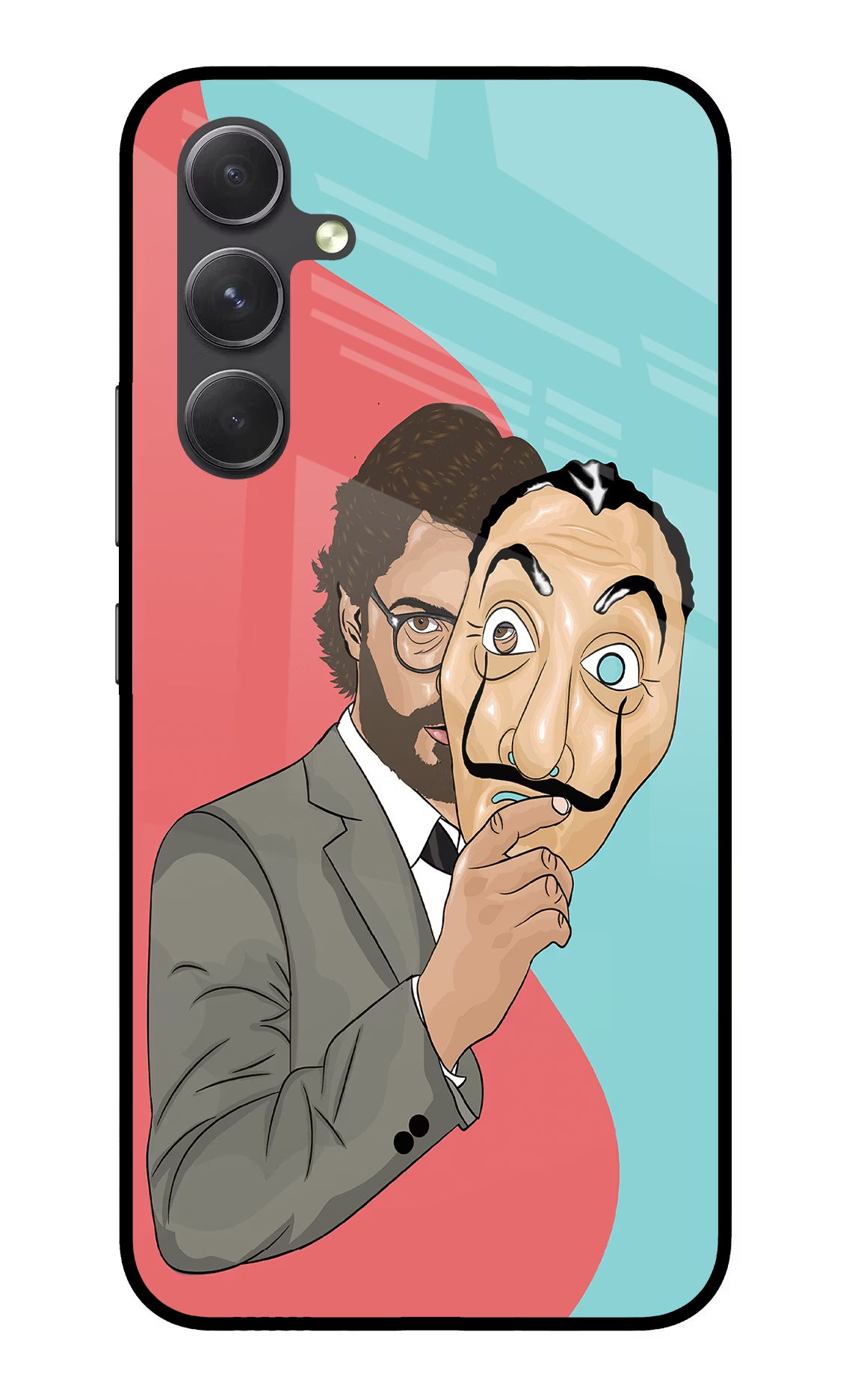 Professor Samsung A54 5G Back Cover - Professor Samsung A54 5G Glass Case Back Cover by Casekaro Professor Samsung A54 5G Glass Case Back Cover by Casekaro