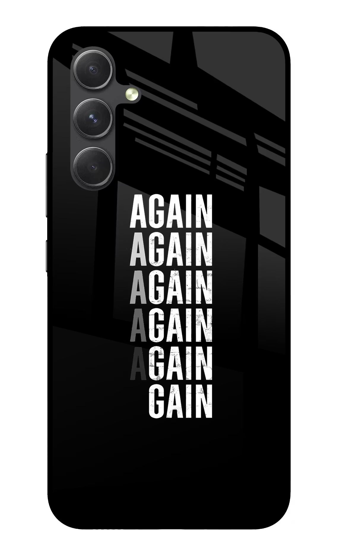 Again Again Gain Samsung A54 5G Back Cover - Again Again Gain Samsung A54 5G Glass Case Back Cover by Casekaro Again Again Gain Samsung A54 5G Glass Case Back Cover by Casekaro