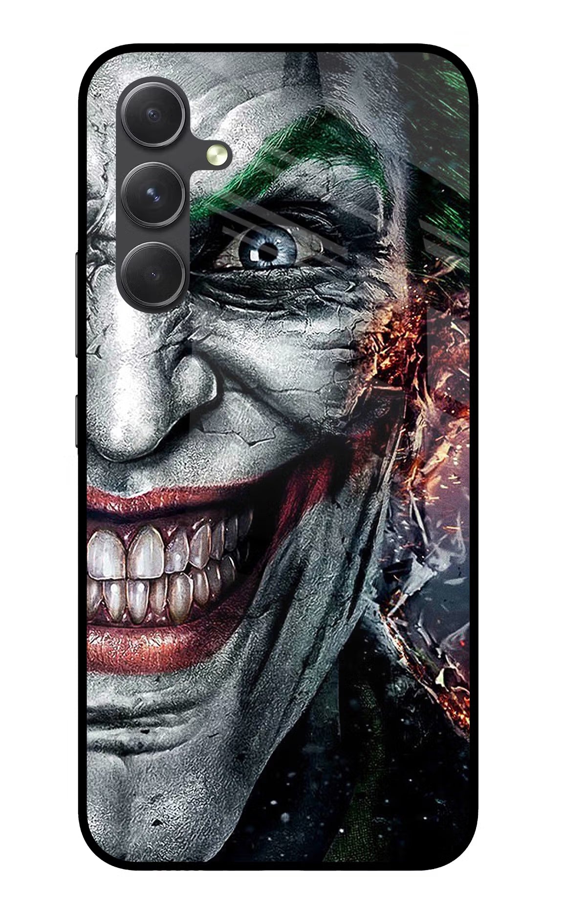 Joker Cam Samsung A54 5G Back Cover - Joker Cam Samsung A54 5G Glass Case Back Cover by Casekaro Joker Cam Samsung A54 5G Glass Case Back Cover by Casekaro