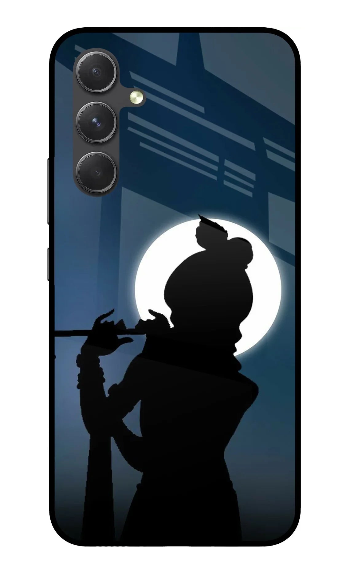 Shri Krishna Silhouette Samsung A54 5G Glass Case - Shri Krishna Silhouette Samsung A54 5G Glass Case Shri Krishna Silhouette Samsung A54 5G Glass Case