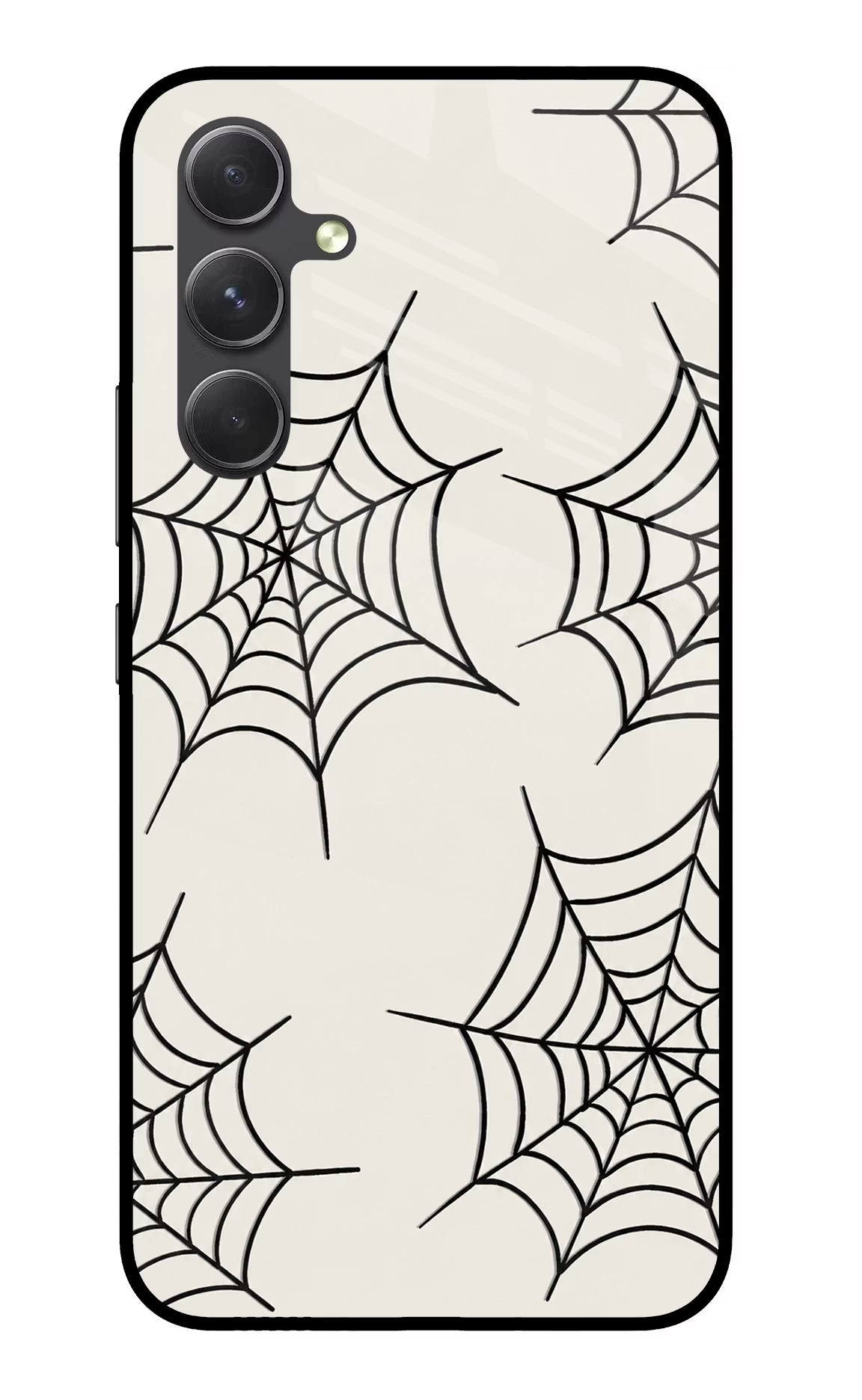 Spider Web Samsung A54 5G Glass Case - Spider Web Samsung A54 5G Glass Case Spider Web Samsung A54 5G Glass Case
