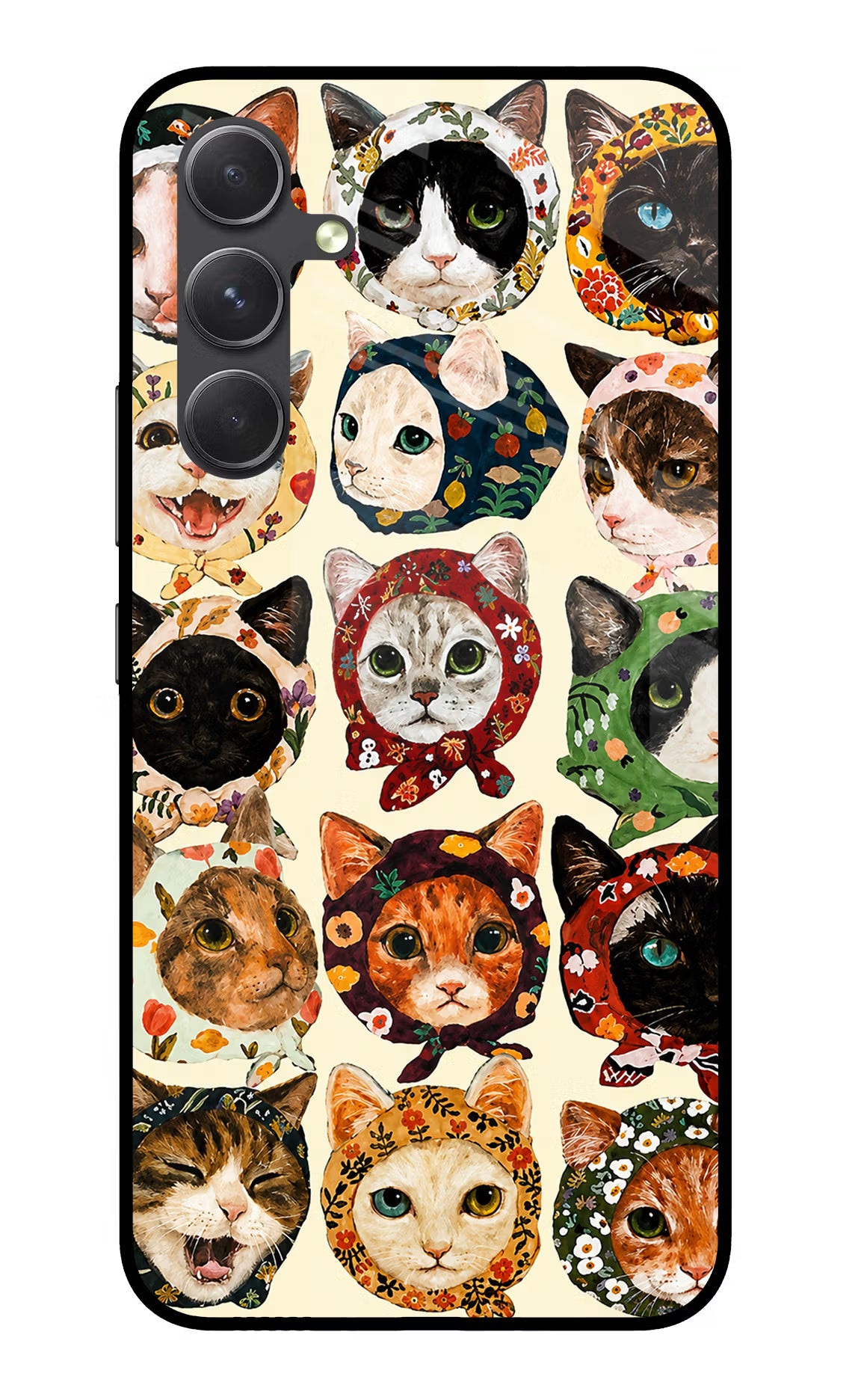 Cool Cat Samsung A54 5G Glass Case - Cool Cat Samsung A54 5G Glass Case Cool Cat Samsung A54 5G Glass Case