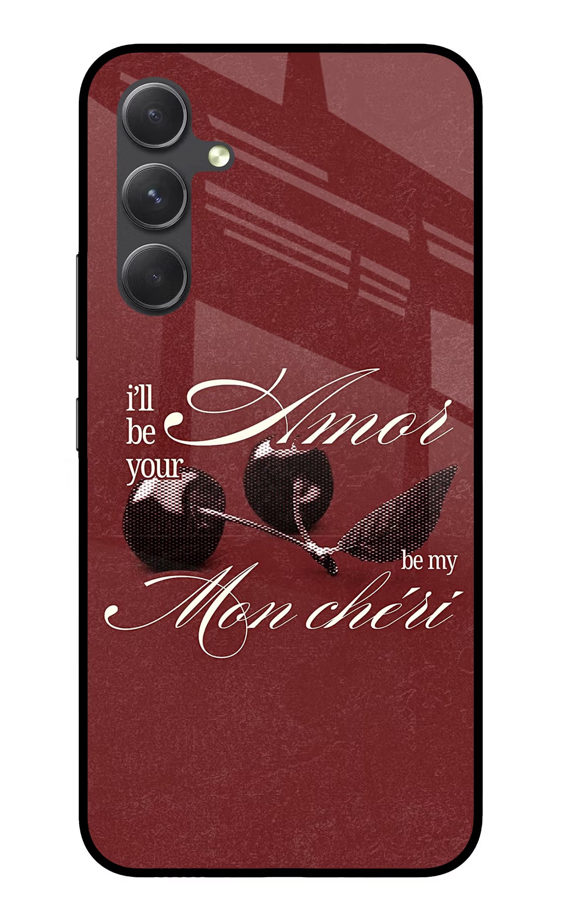 Velvet Cherry Samsung A54 5G Glass Case - Velvet Cherry Samsung A54 5G Glass Case Velvet Cherry Samsung A54 5G Glass Case