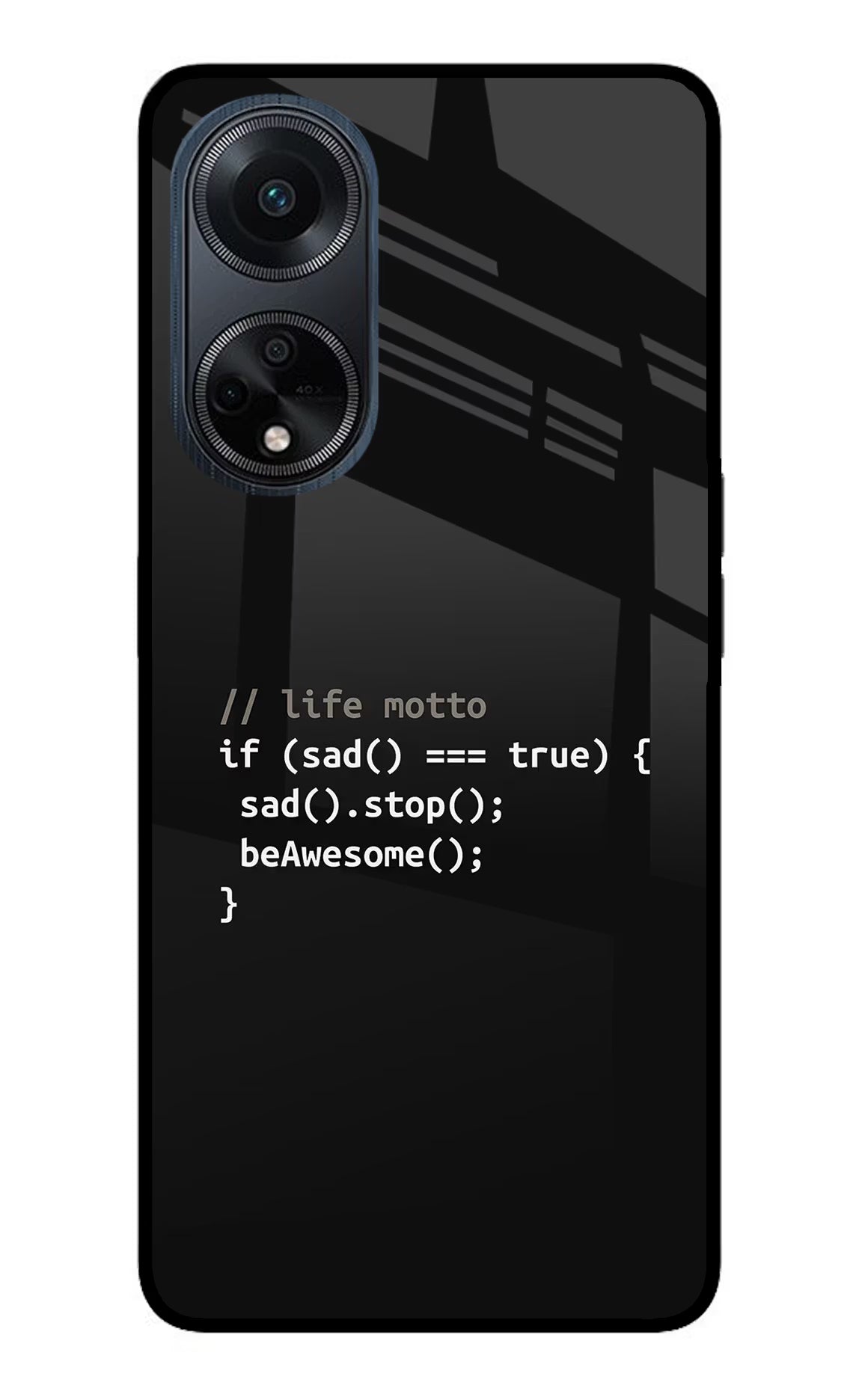 Life Motto Code Oppo F23 Glass Case - Life Motto Code Oppo F23 Glass Case Life Motto Code Oppo F23 Glass Case