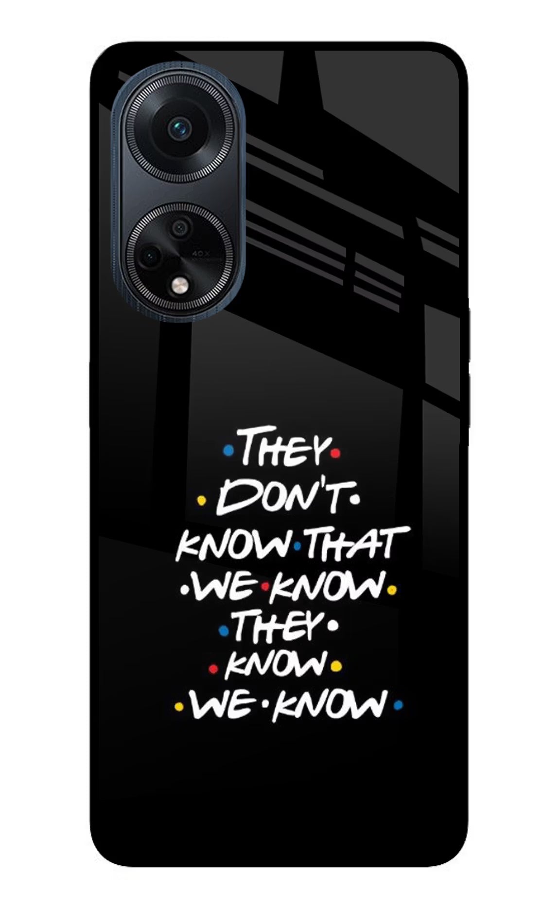 FRIENDS Dialogue Oppo F23 Glass Case - FRIENDS Dialogue Oppo F23 Glass Case FRIENDS Dialogue Oppo F23 Glass Case