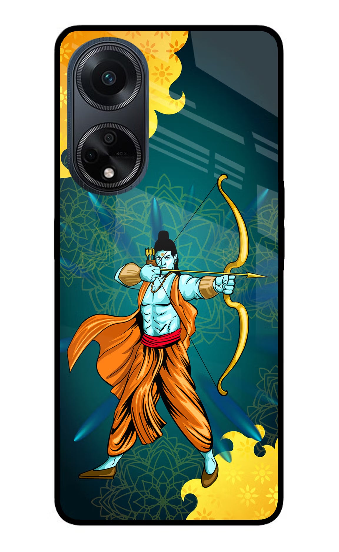 Lord Ram - 6 Oppo F23 Glass Case - Lord Ram - 6 Oppo F23 Glass Case Lord Ram - 6 Oppo F23 Glass Case