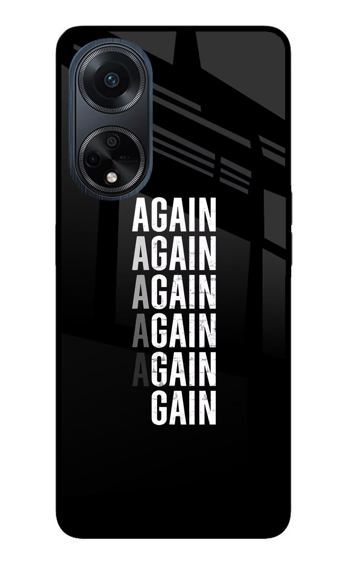 Again Again Gain Oppo F23 Glass Case - Again Again Gain Oppo F23 Glass Case Again Again Gain Oppo F23 Glass Case