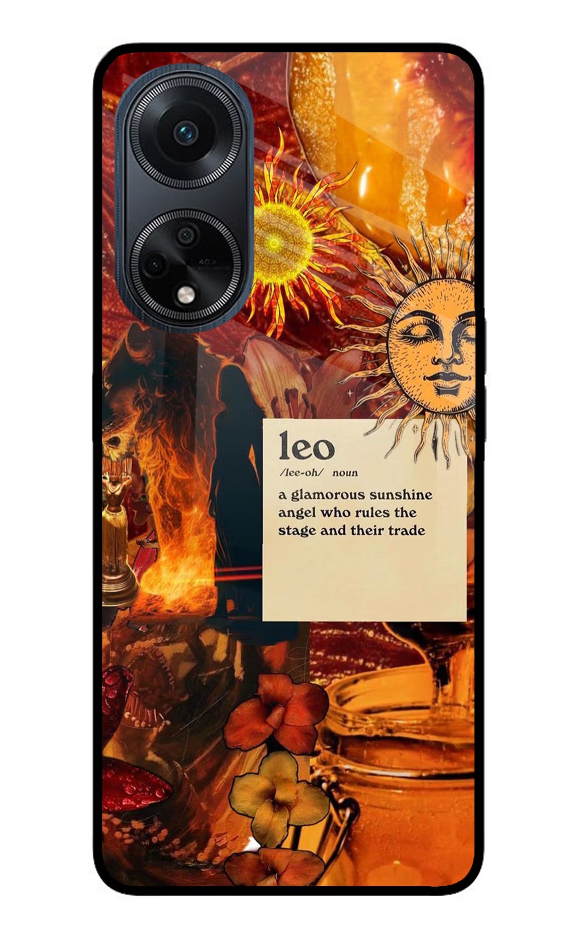 Leo Zodiac Oppo F23 Glass Case - Leo Zodiac Oppo F23 Glass Case Leo Zodiac Oppo F23 Glass Case