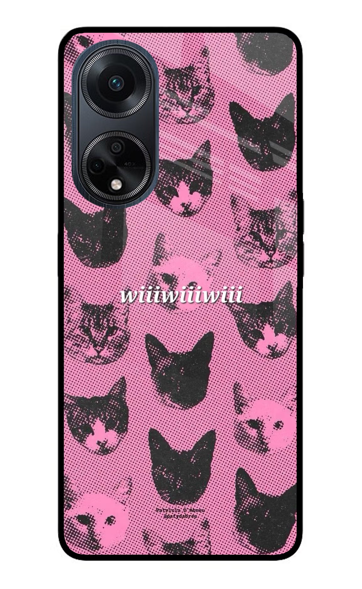 Pink Cats Oppo F23 Glass Case - Pink Cats Oppo F23 Glass Case Pink Cats Oppo F23 Glass Case