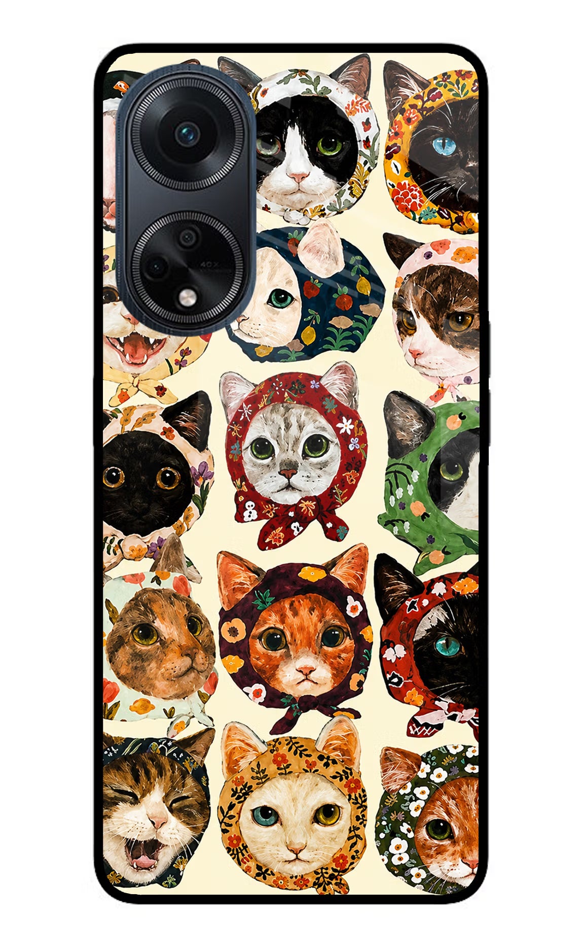 Cool Cat Oppo F23 Glass Case - Cool Cat Oppo F23 Glass Case Cool Cat Oppo F23 Glass Case