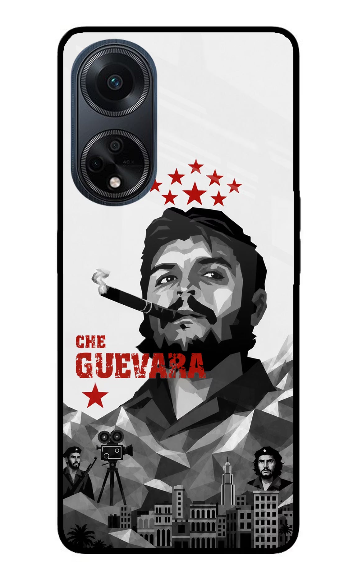 Che Guevara Iconic Oppo F23 Glass Case - Che Guevara Iconic Oppo F23 Glass Case Che Guevara Iconic Oppo F23 Glass Case