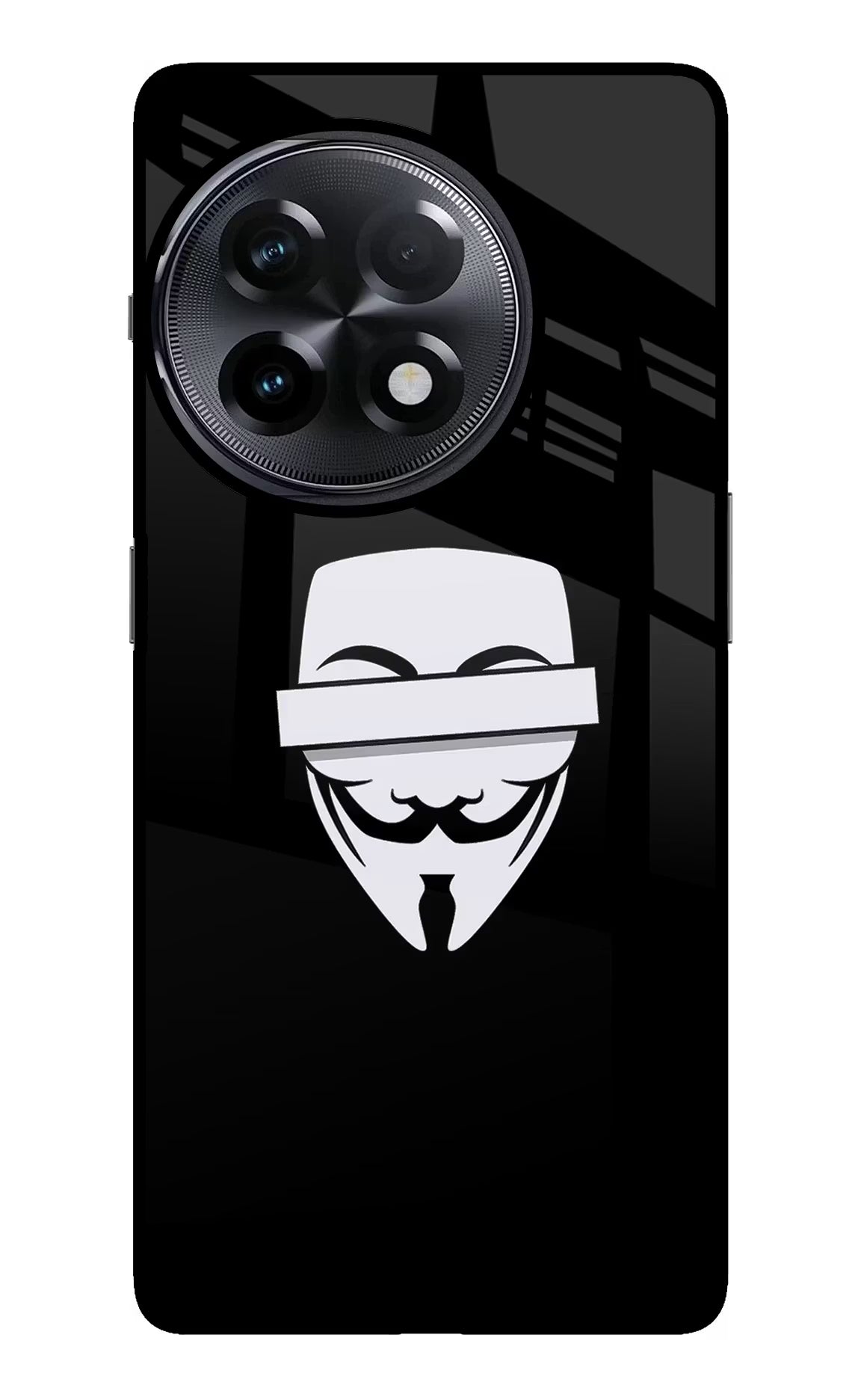 Anonymous Face OnePlus 11R Glass Case - Anonymous Face OnePlus 11R Glass Case Anonymous Face OnePlus 11R Glass Case