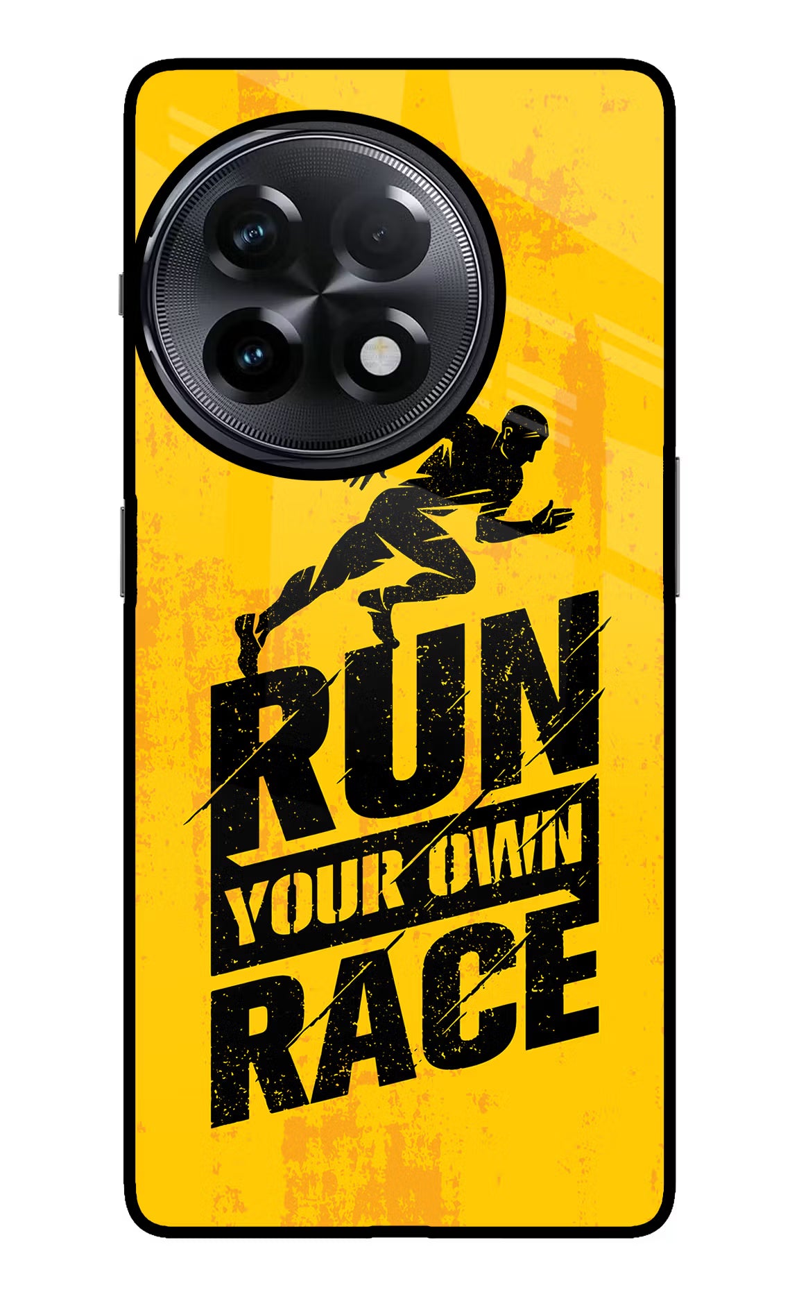 Run Your Own Race OnePlus 11R Glass Case - Run Your Own Race OnePlus 11R Glass Case Run Your Own Race OnePlus 11R Glass Case