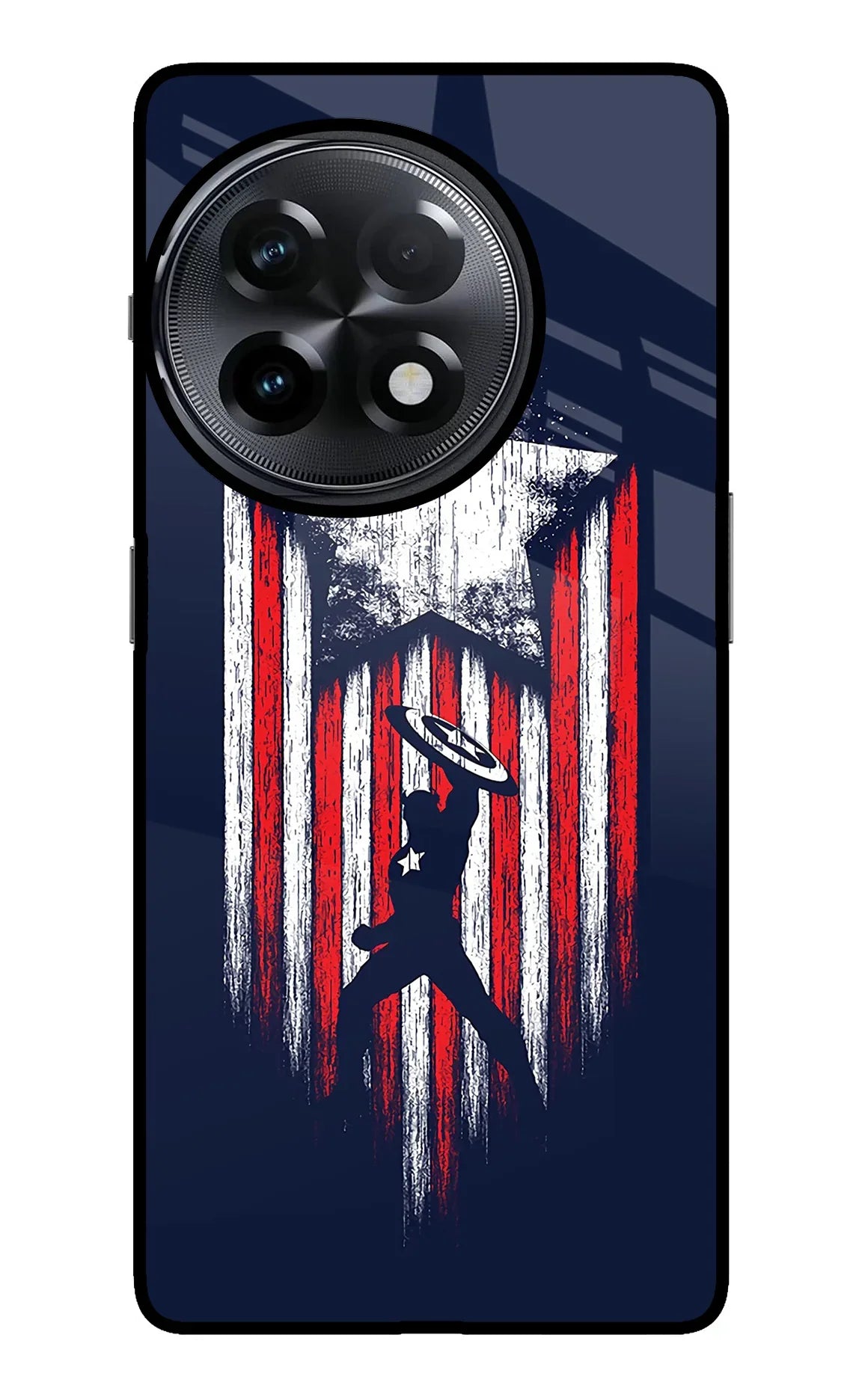 Captain America Marvel Art OnePlus 11R Glass Case - Captain America Marvel Art OnePlus 11R Glass Case Captain America Marvel Art OnePlus 11R Glass Case