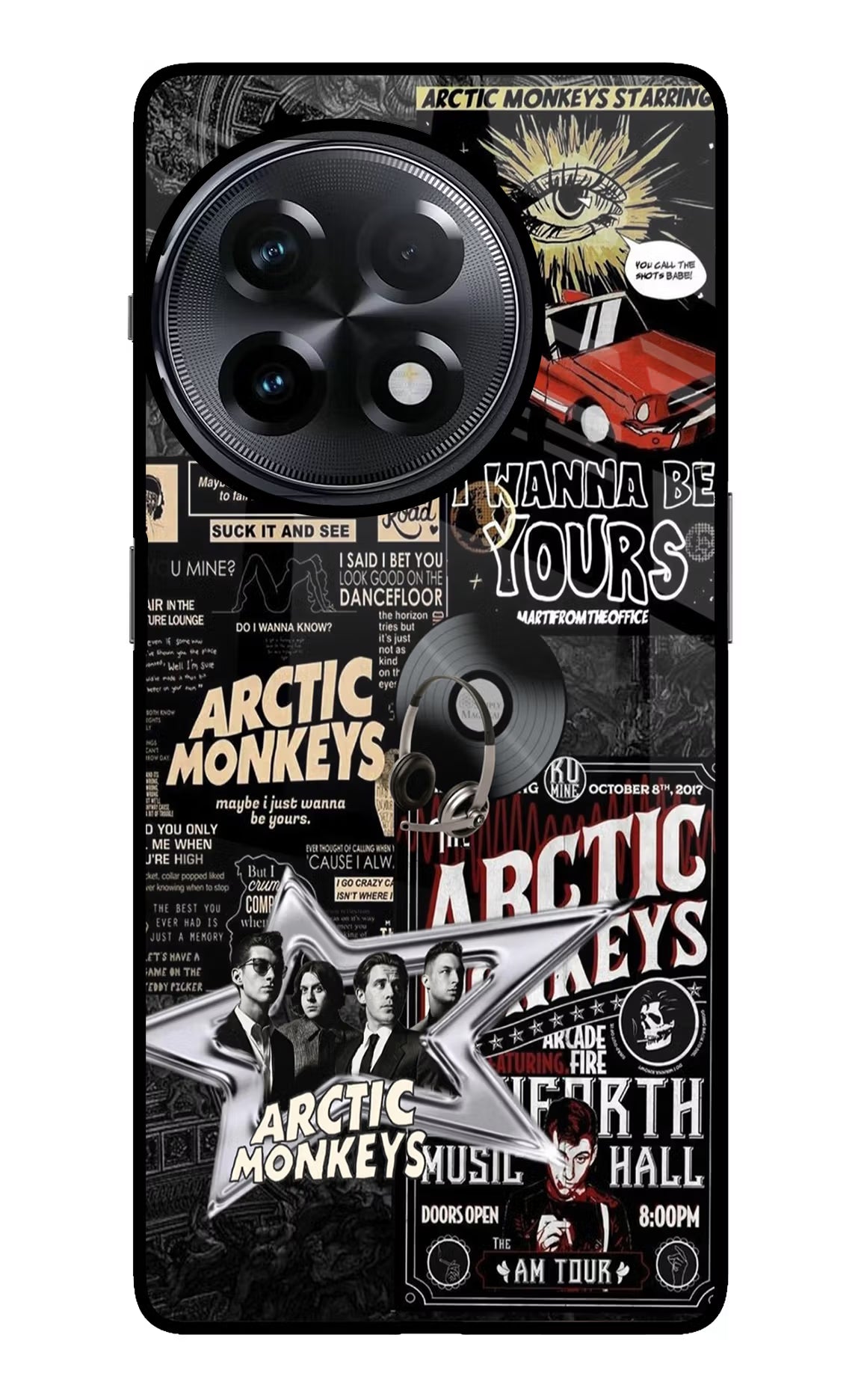 Arctic Monkeys OnePlus 11R Glass Case - Arctic Monkeys OnePlus 11R Glass Case Arctic Monkeys OnePlus 11R Glass Case