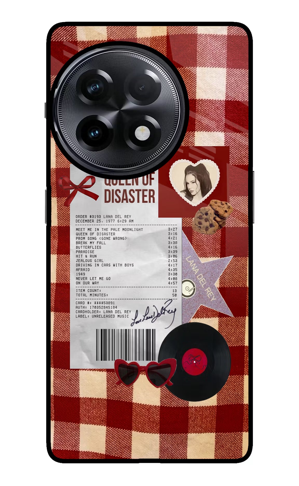 Queen of Disaster OnePlus 11R Glass Case - Queen of Disaster OnePlus 11R Glass Case Queen of Disaster OnePlus 11R Glass Case