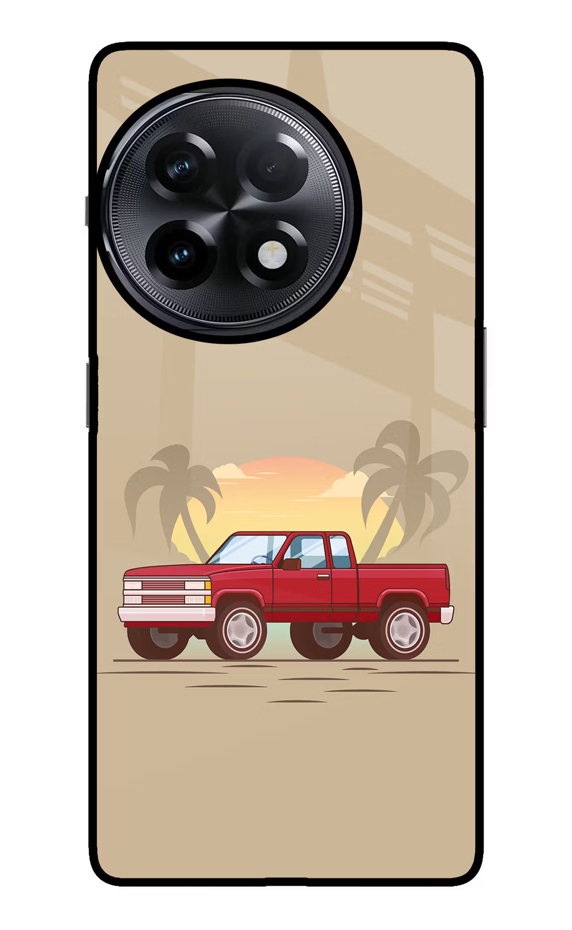Desert Classic Drive OnePlus 11R Glass Case - Desert Classic Drive OnePlus 11R Glass Case Desert Classic Drive OnePlus 11R Glass Case