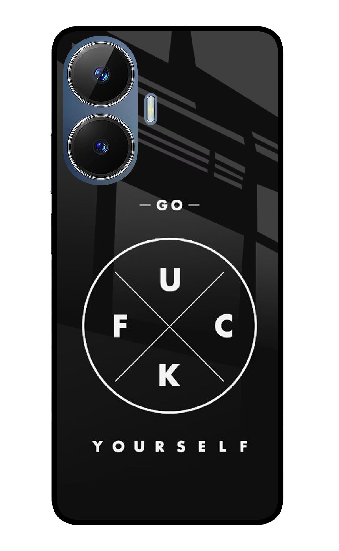Go Fuck Yourself Realme C55/N55 Glass Case - Go Fuck Yourself Realme C55/N55 Glass Case Go Fuck Yourself Realme C55/N55 Glass Case