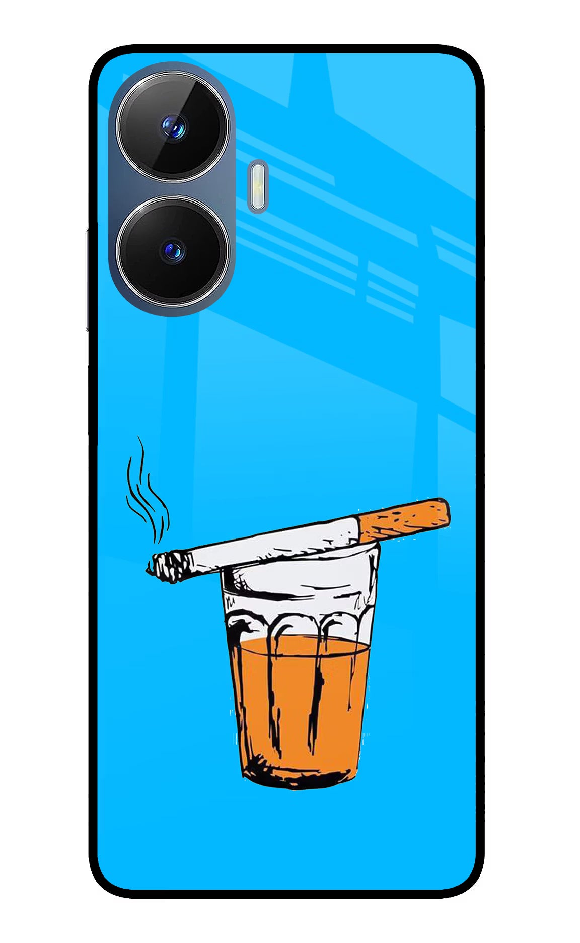Chai Sutta Realme C55/N55 Glass Case - Chai Sutta Realme C55/N55 Glass Case Chai Sutta Realme C55/N55 Glass Case