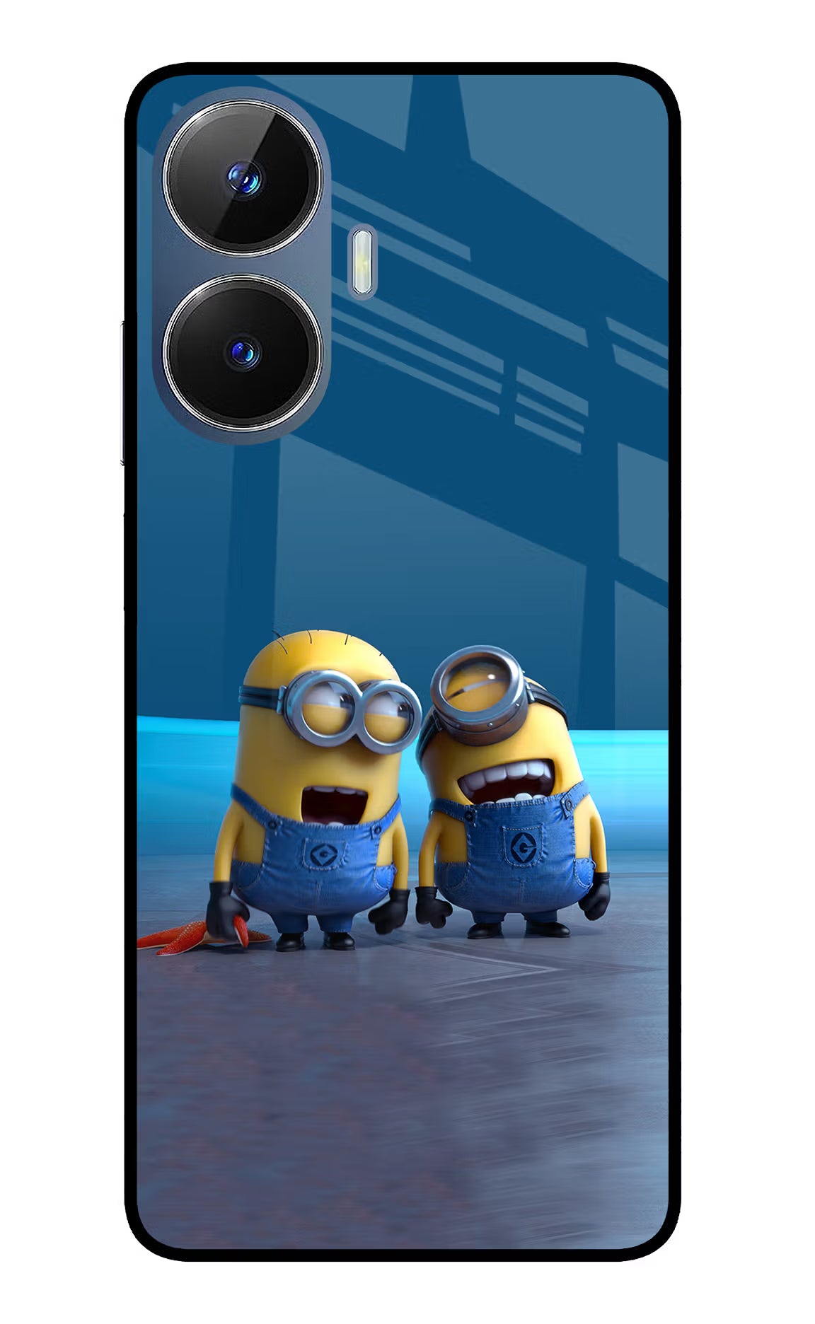 Minion Laughing Realme C55/N55 Glass Case - Minion Laughing Realme C55/N55 Glass Case Minion Laughing Realme C55/N55 Glass Case