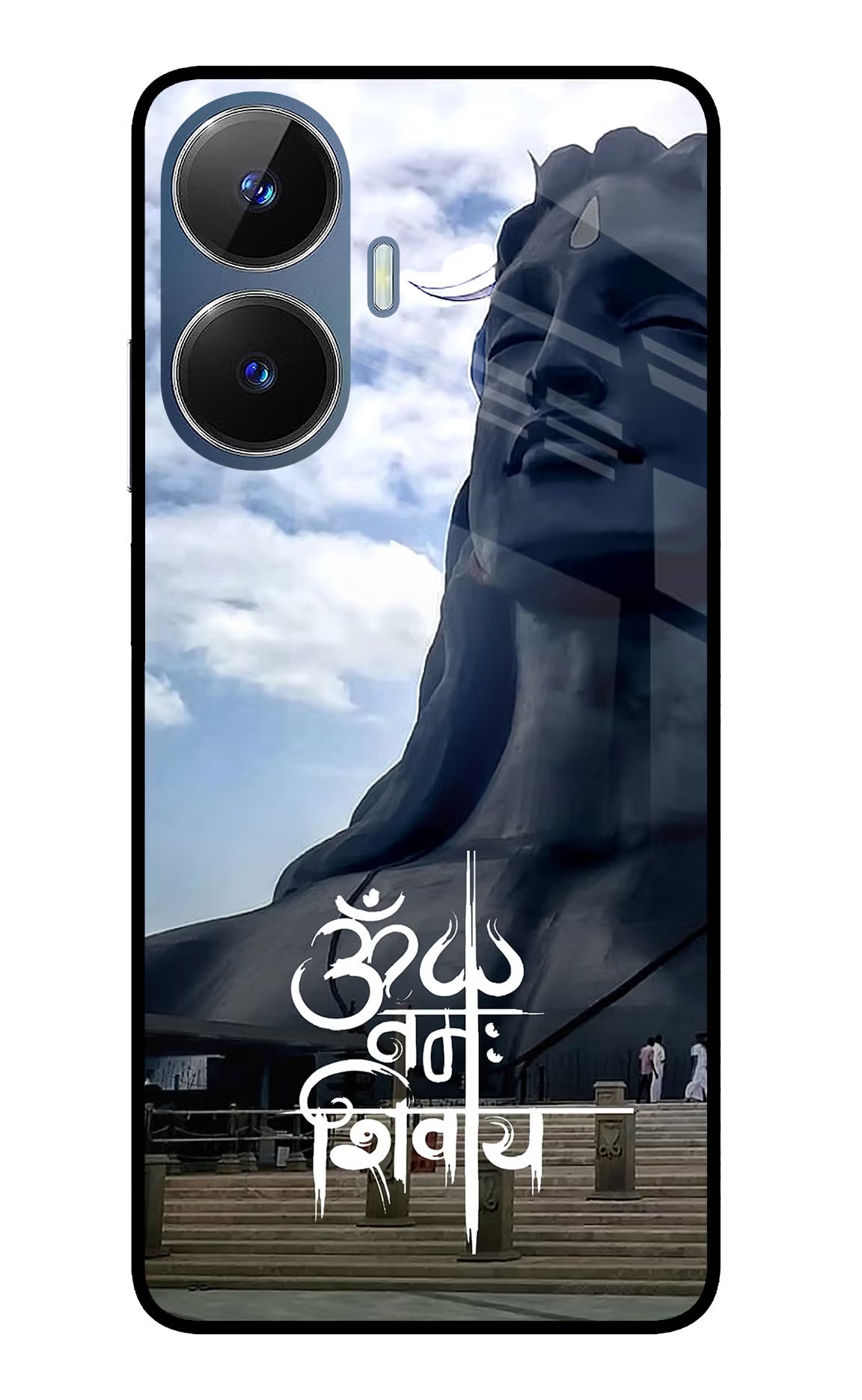 Om Namah Shivay Realme C55/N55 Glass Case - Om Namah Shivay Realme C55/N55 Glass Case Om Namah Shivay Realme C55/N55 Glass Case