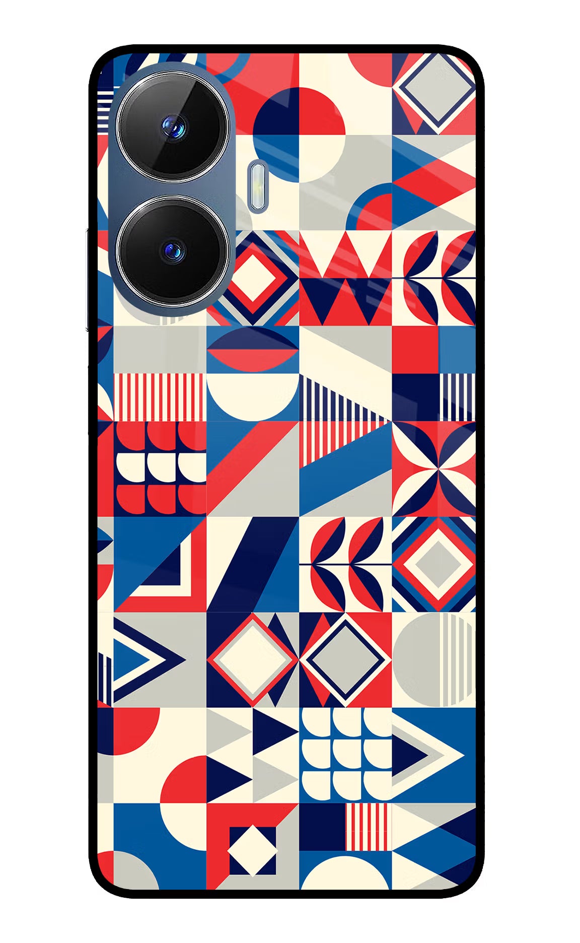 Colorful Pattern Realme C55/N55 Glass Case - Colorful Pattern Realme C55/N55 Glass Case Colorful Pattern Realme C55/N55 Glass Case