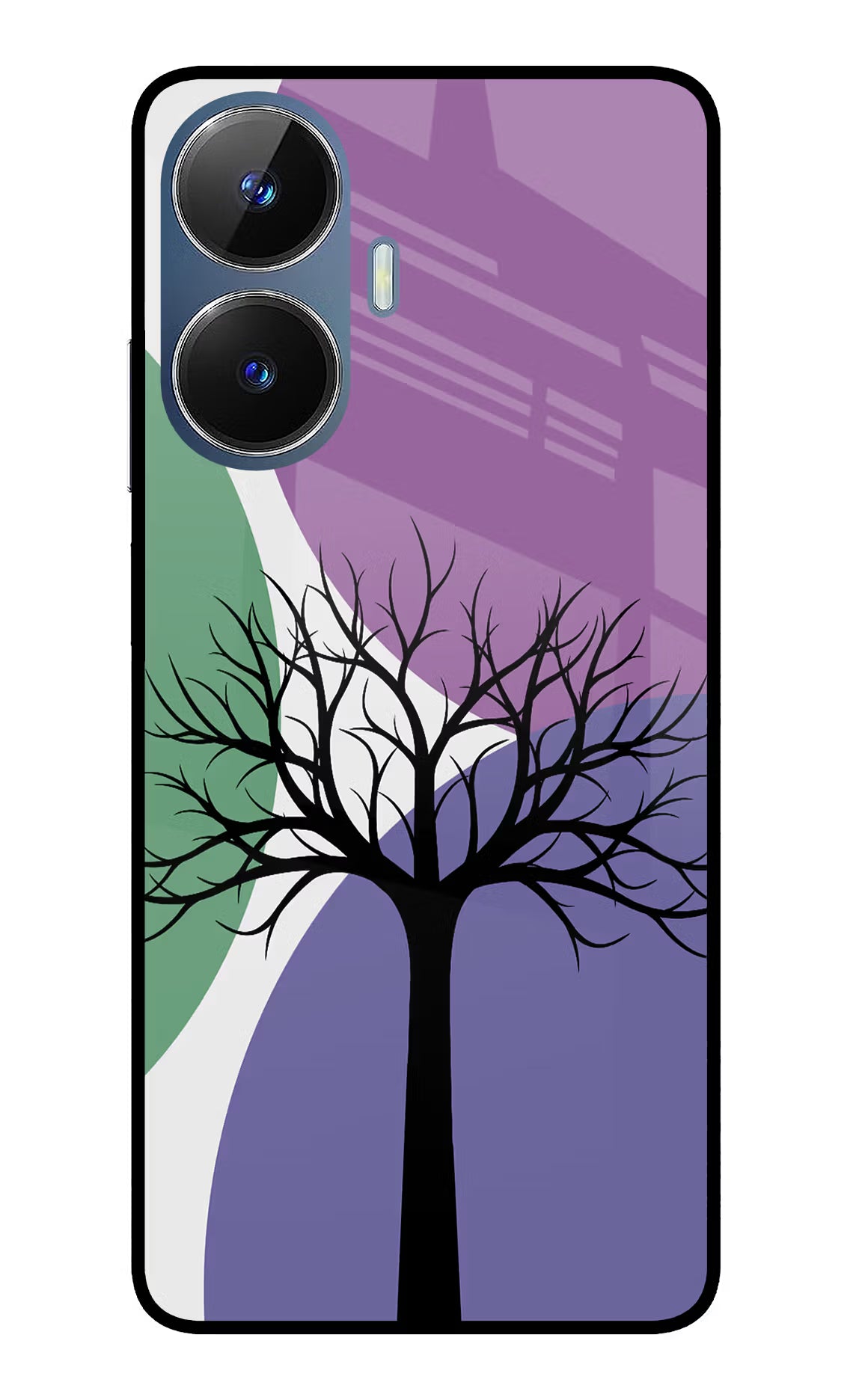 Tree Art Realme C55/N55 Glass Case - Tree Art Realme C55/N55 Glass Case Tree Art Realme C55/N55 Glass Case