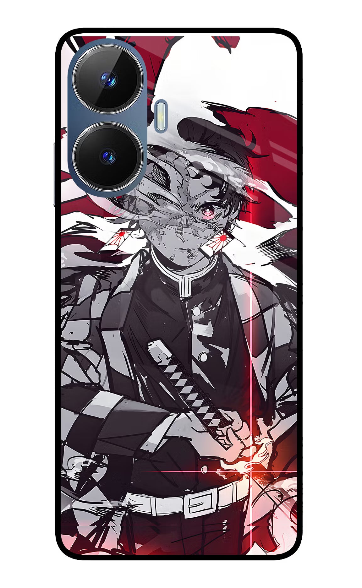 Demon Slayer Realme C55/N55 Glass Case - Demon Slayer Realme C55/N55 Glass Case Demon Slayer Realme C55/N55 Glass Case