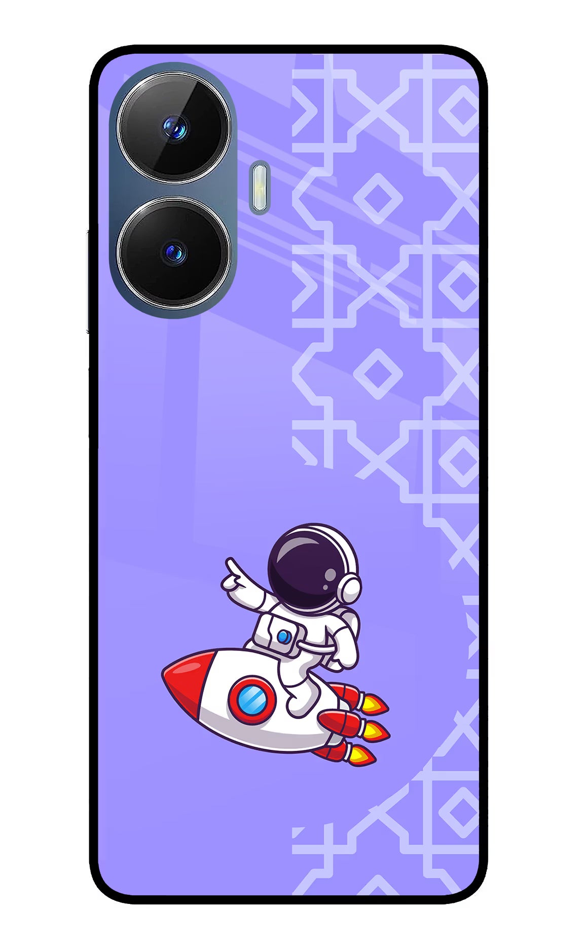 Cute Astronaut Realme C55/N55 Glass Case - Cute Astronaut Realme C55/N55 Glass Case Cute Astronaut Realme C55/N55 Glass Case