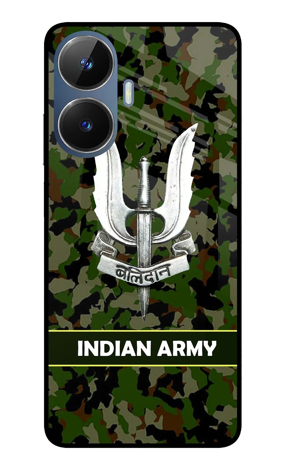 Balidan Indian Logo Realme C55/N55 Glass Case - Balidan Indian Logo Realme C55/N55 Glass Case Balidan Indian Logo Realme C55/N55 Glass Case