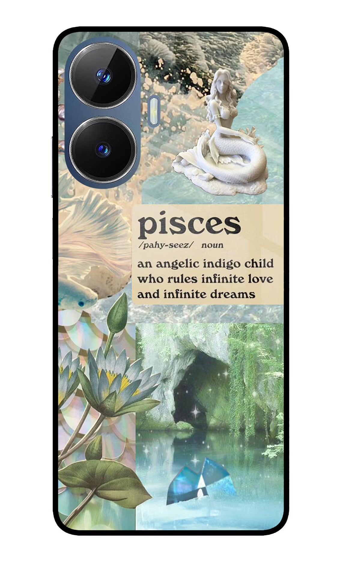 Pisces Zodiac Realme C55/N55 Glass Case - Pisces Zodiac Realme C55/N55 Glass Case Pisces Zodiac Realme C55/N55 Glass Case