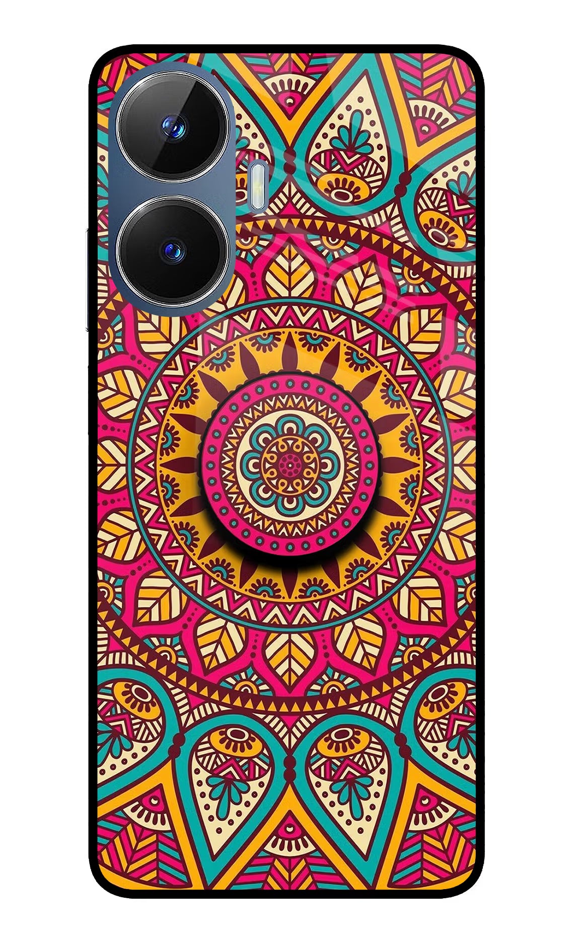 Mandala Realme C55/N55 Glass Case - Mandala Realme C55/N55 Glass Case Mandala Realme C55/N55 Glass Case