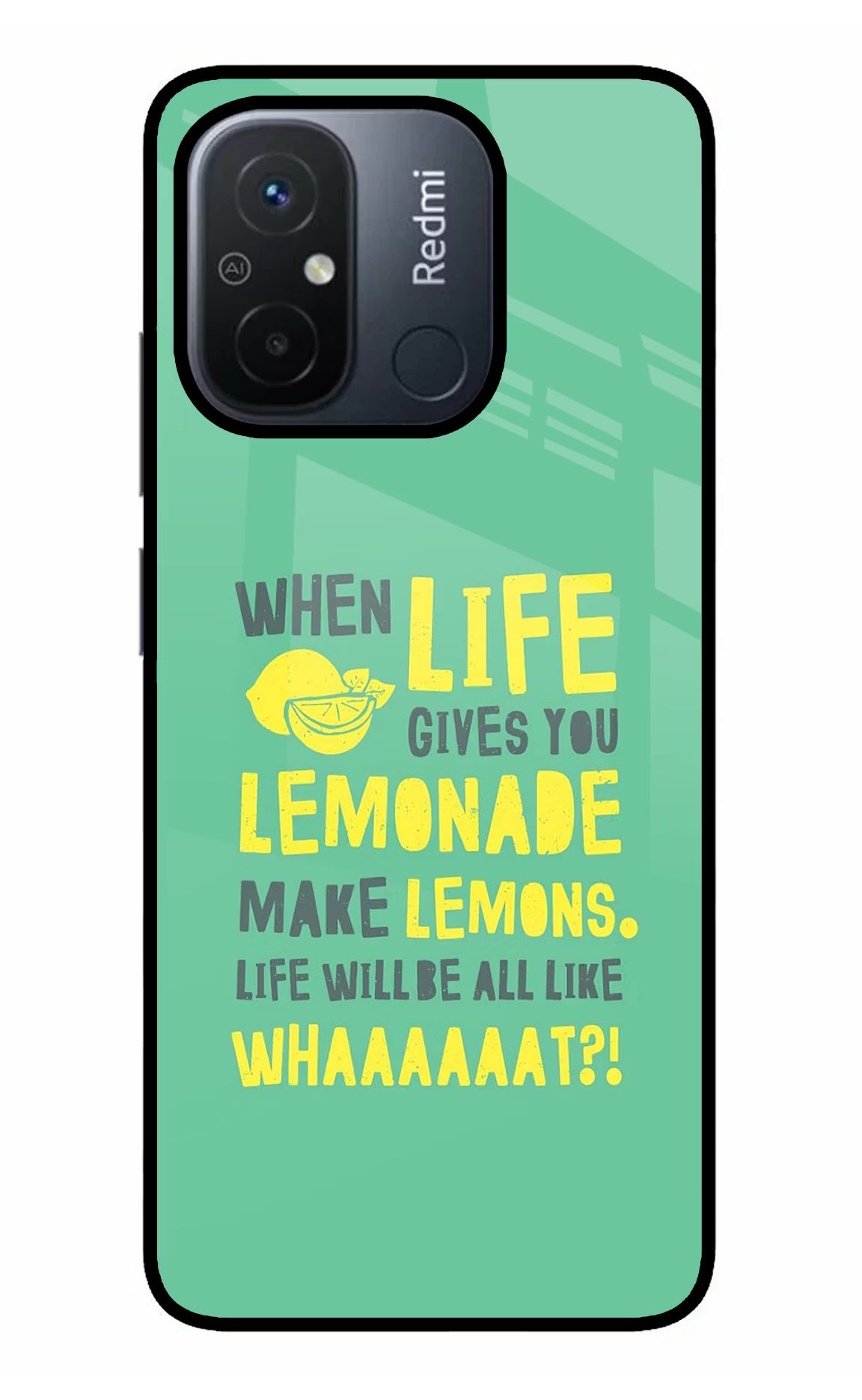 Quote Redmi 12C Back Cover - Quote Redmi 12C Glass Case Back Cover by Casekaro Quote Redmi 12C Glass Case Back Cover by Casekaro