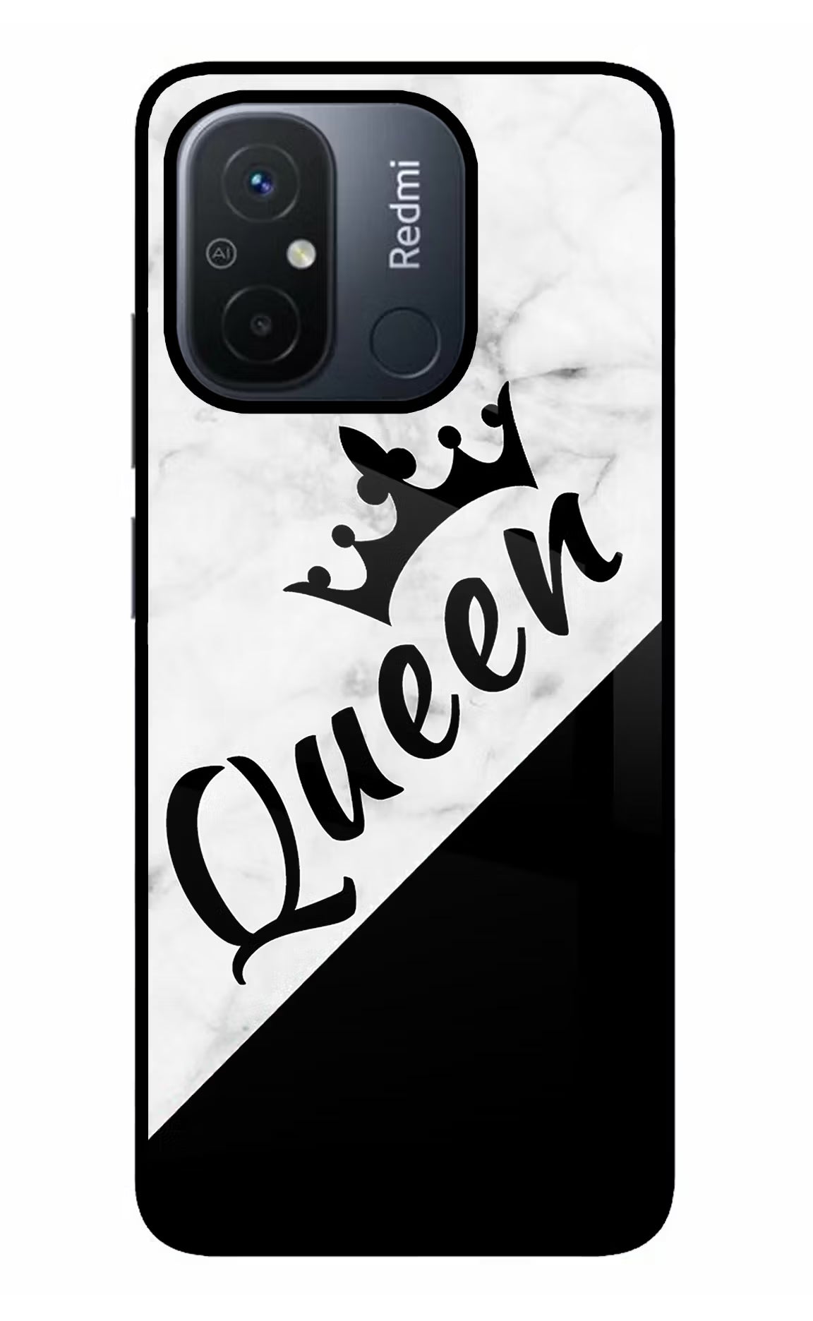 Queen Redmi 12C Glass Case - Queen Redmi 12C Glass Case Queen Redmi 12C Glass Case