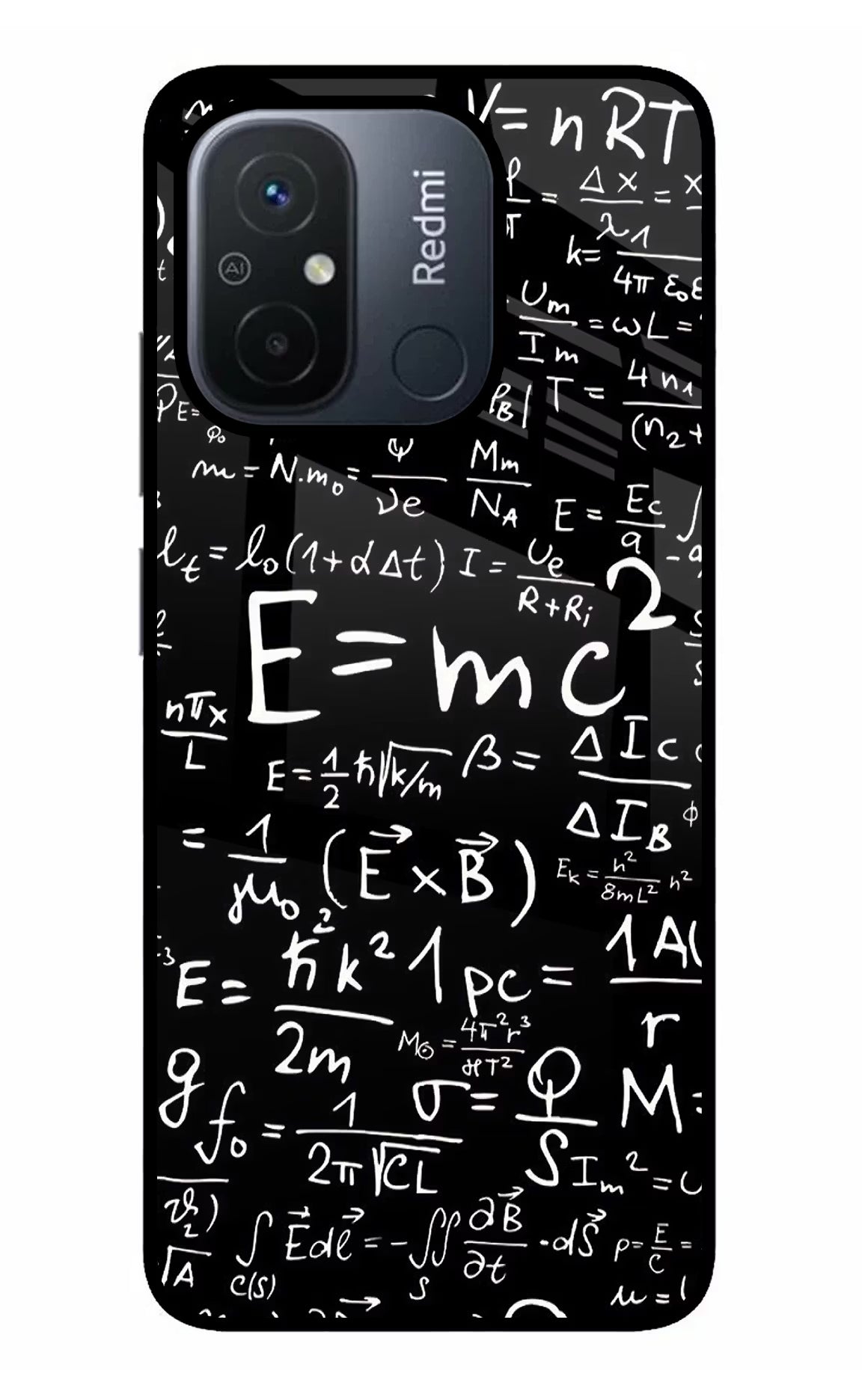 Physics Formula Redmi 12C Glass Case - Physics Formula Redmi 12C Glass Case Physics Formula Redmi 12C Glass Case