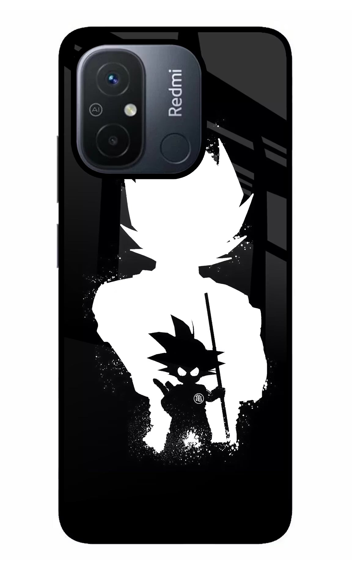 Goku Shadow Redmi 12C Glass Case - Goku Shadow Redmi 12C Glass Case Goku Shadow Redmi 12C Glass Case