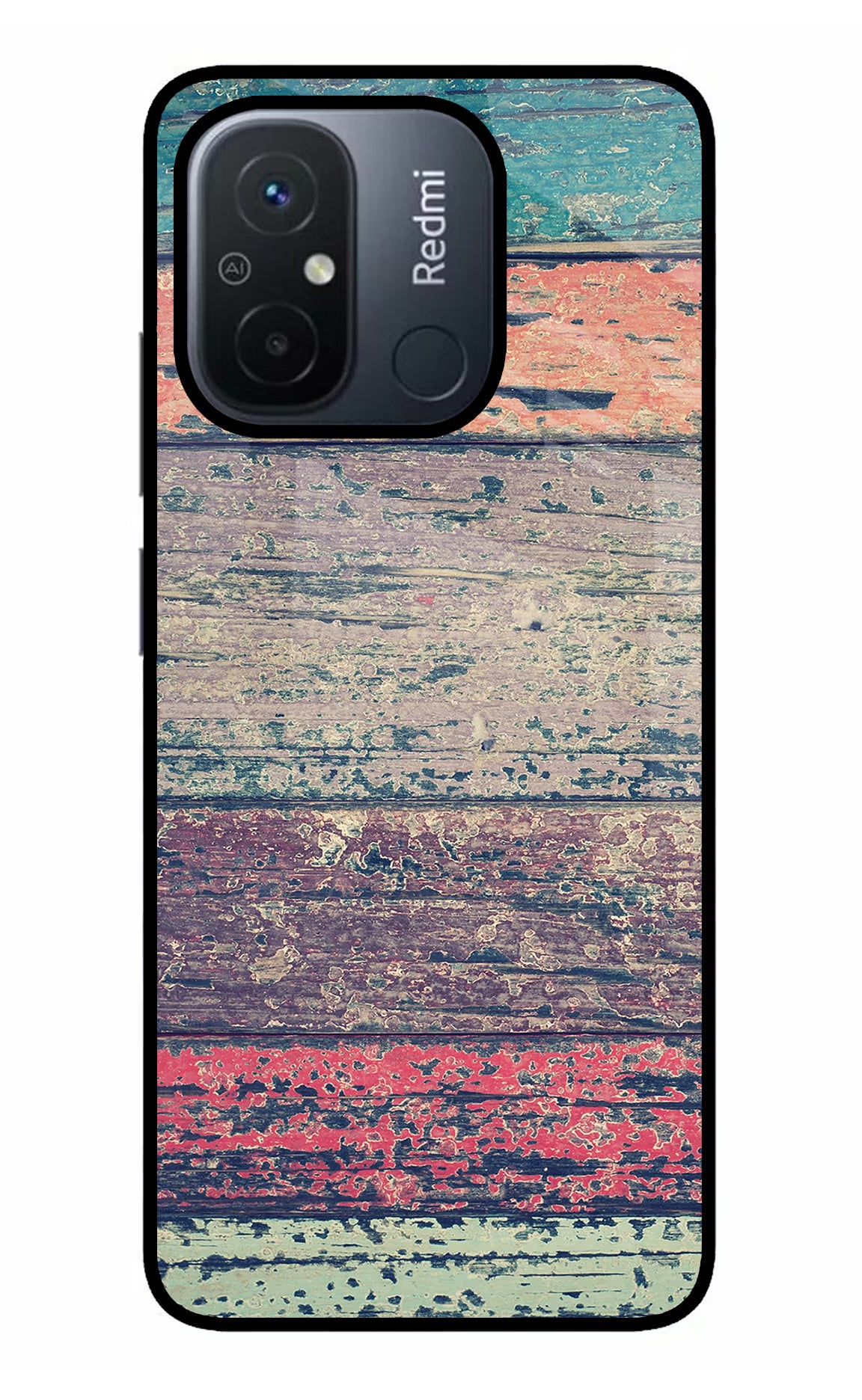 Colourful Wall Redmi 12C Glass Case - Colourful Wall Redmi 12C Glass Case Colourful Wall Redmi 12C Glass Case