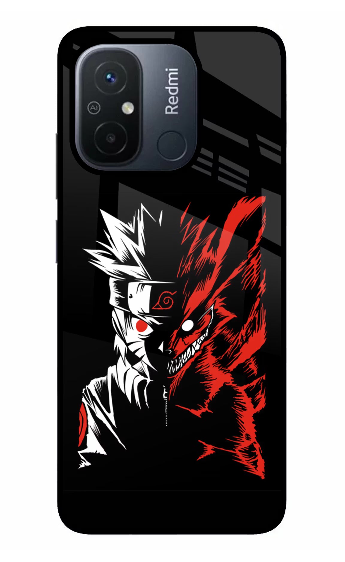 Naruto Two Face Redmi 12C Glass Case - Naruto Two Face Redmi 12C Glass Case Naruto Two Face Redmi 12C Glass Case