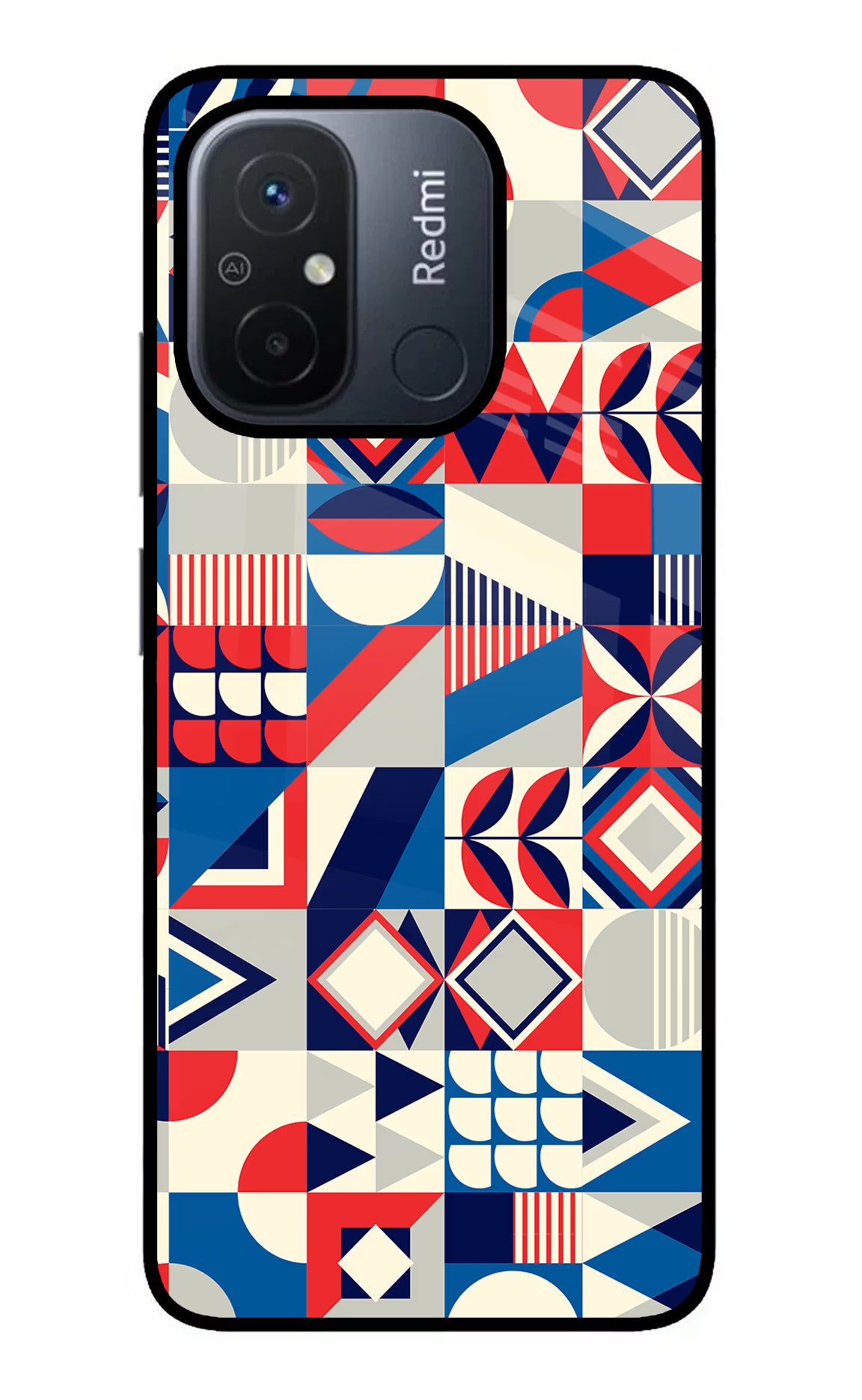 Colorful Pattern Redmi 12C Glass Case - Colorful Pattern Redmi 12C Glass Case Colorful Pattern Redmi 12C Glass Case