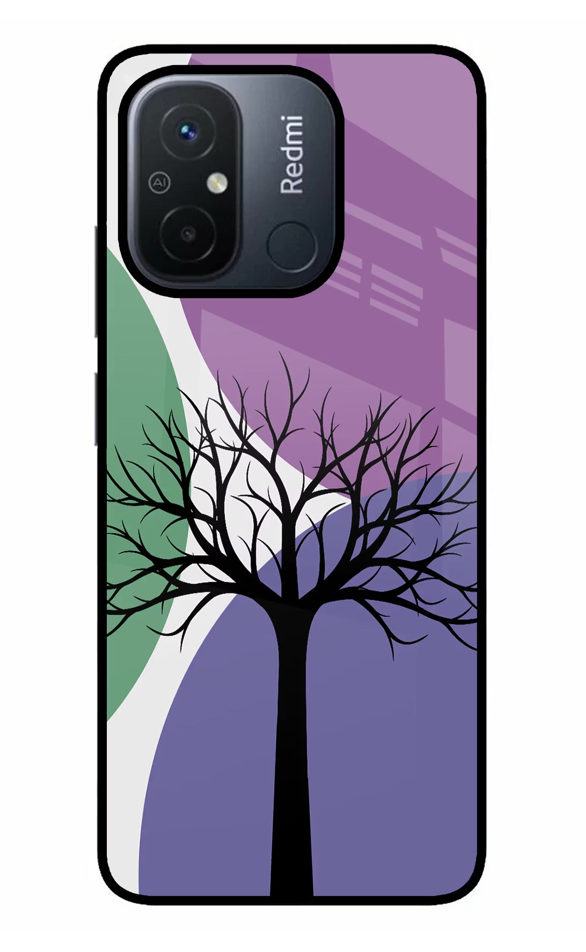 Tree Art Redmi 12C Glass Case - Tree Art Redmi 12C Glass Case Tree Art Redmi 12C Glass Case