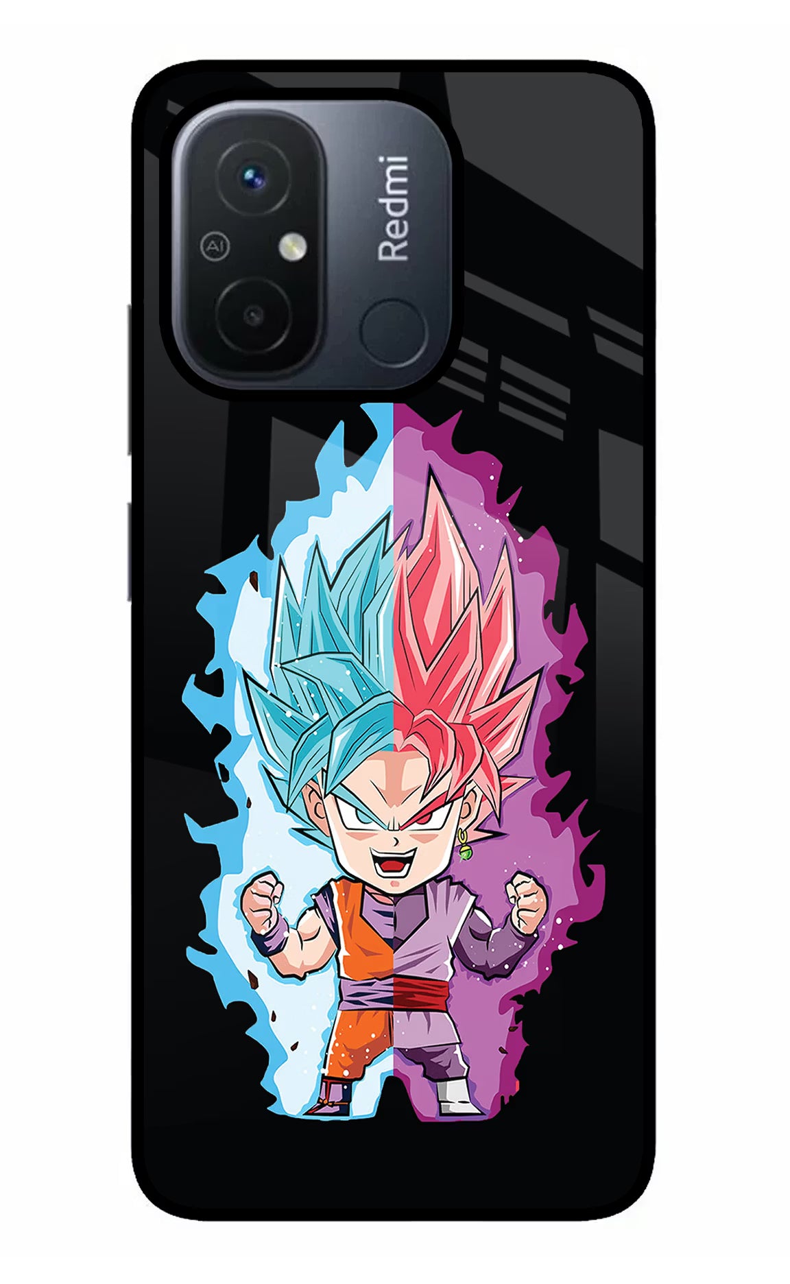 Chota Goku Redmi 12C Glass Case - Chota Goku Redmi 12C Glass Case Chota Goku Redmi 12C Glass Case