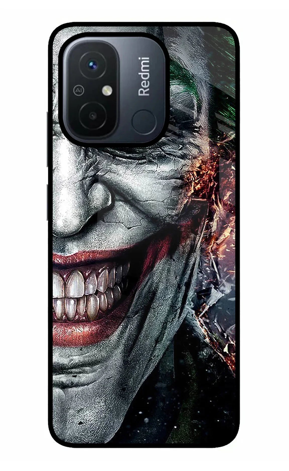 Joker Cam Redmi 12C Glass Case - Joker Cam Redmi 12C Glass Case Joker Cam Redmi 12C Glass Case