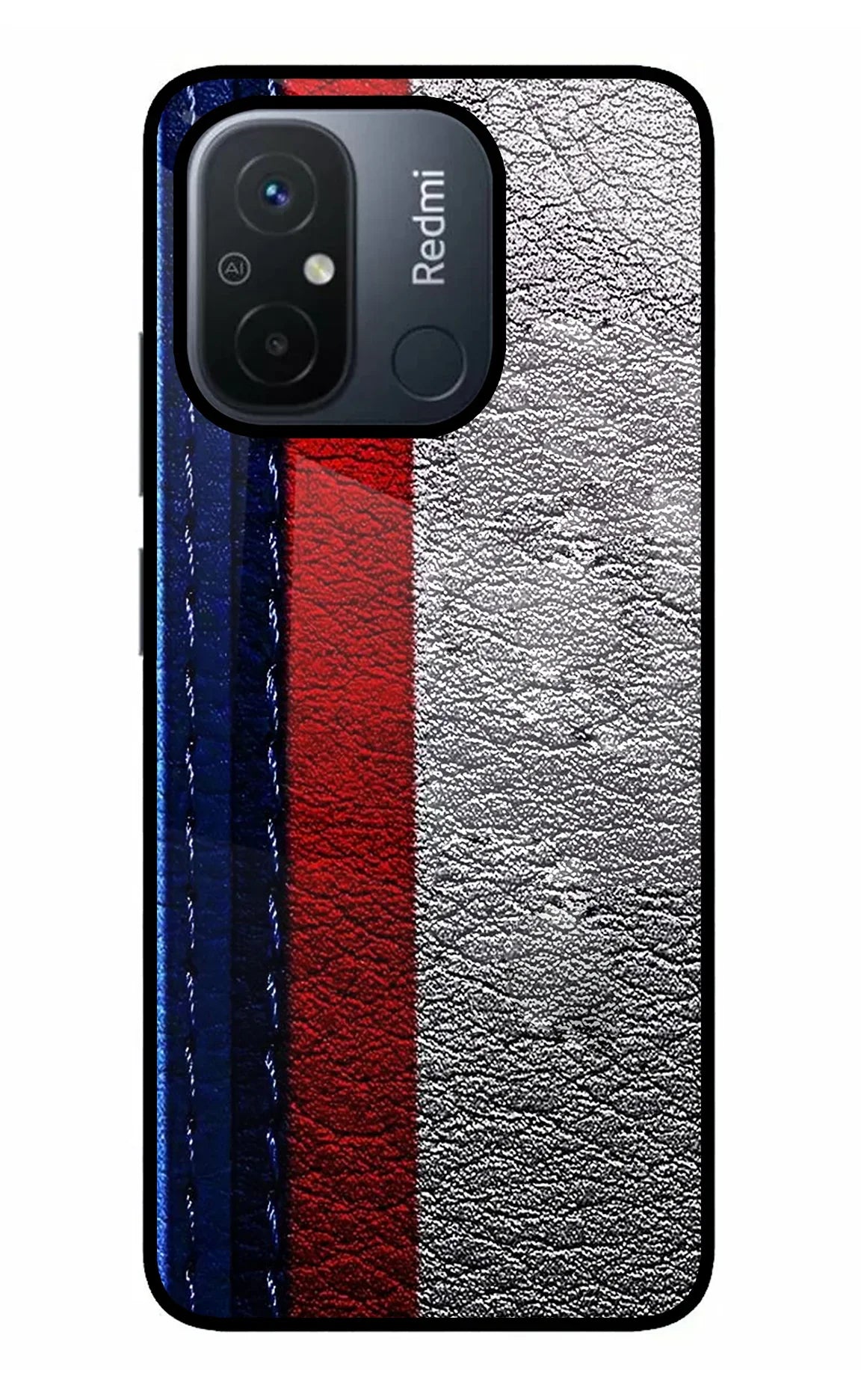 BMW Stripes Redmi 12C Glass Case - BMW Stripes Redmi 12C Glass Case BMW Stripes Redmi 12C Glass Case